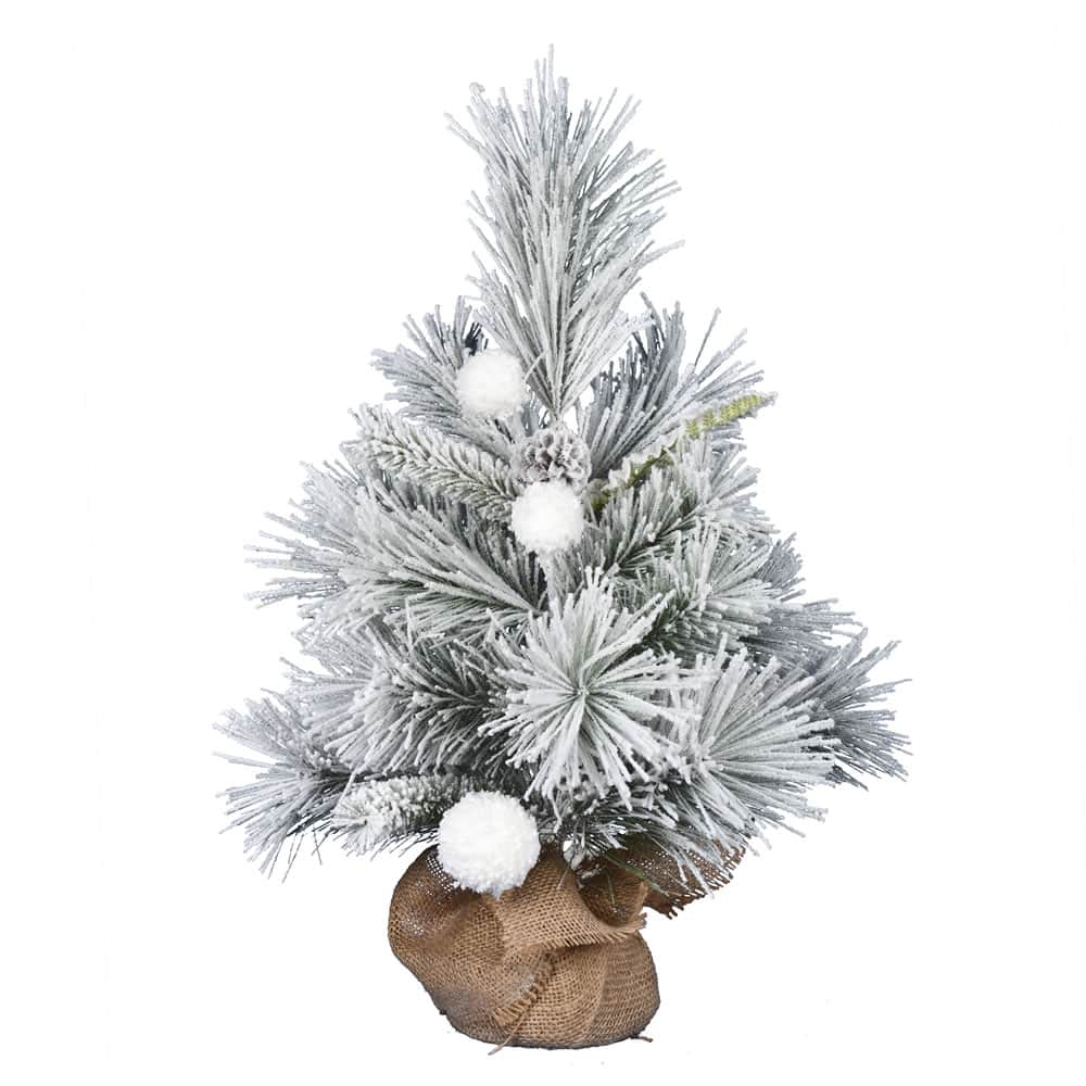 2Ft Unlit Frosted Beacon Pine Artificial Christmas Tree in Burlap Base By Vickerman | Michaels®