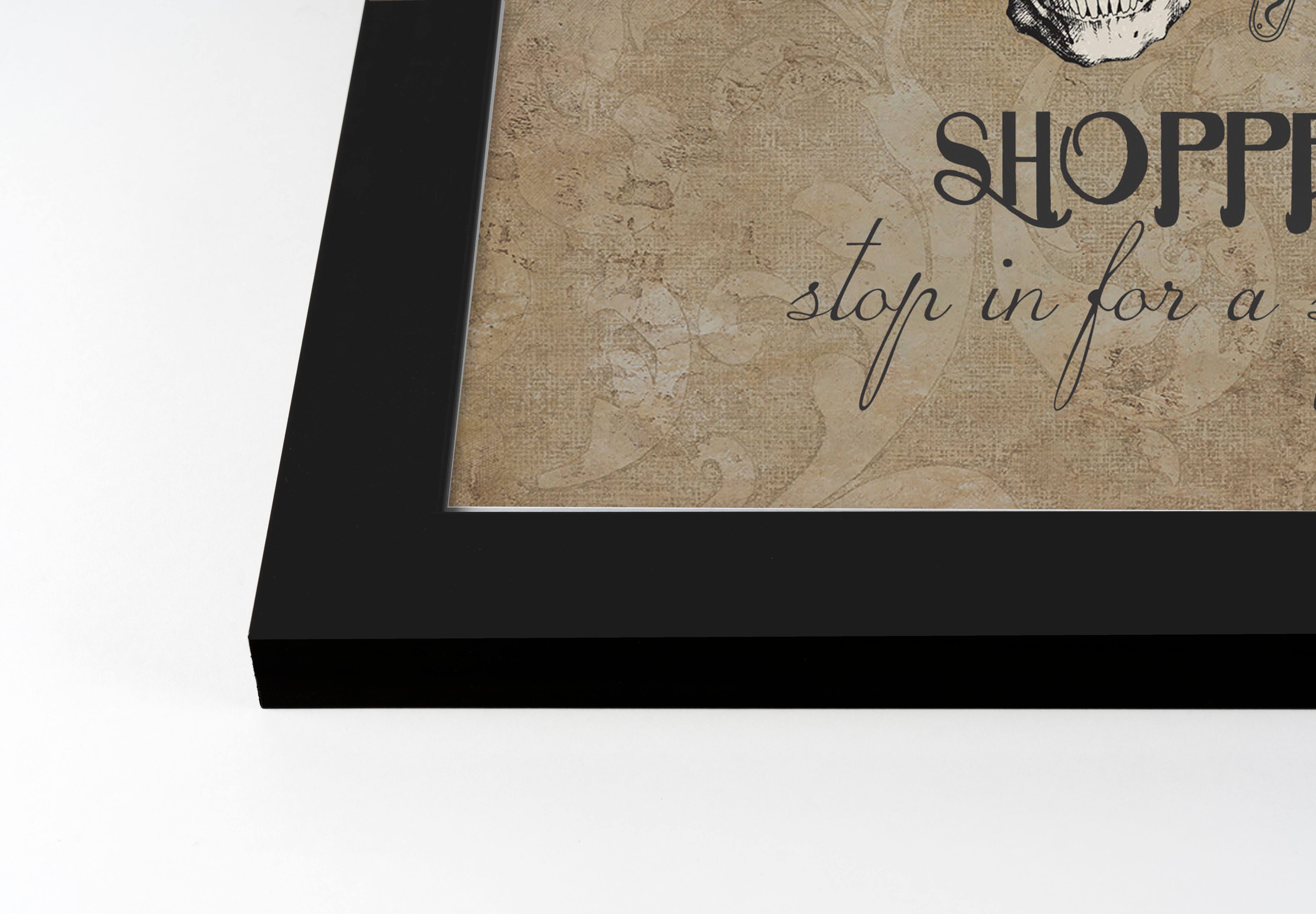 Apothecary Shoppe 8 11" x 14" Walnut Framed Print Under Plexiglass