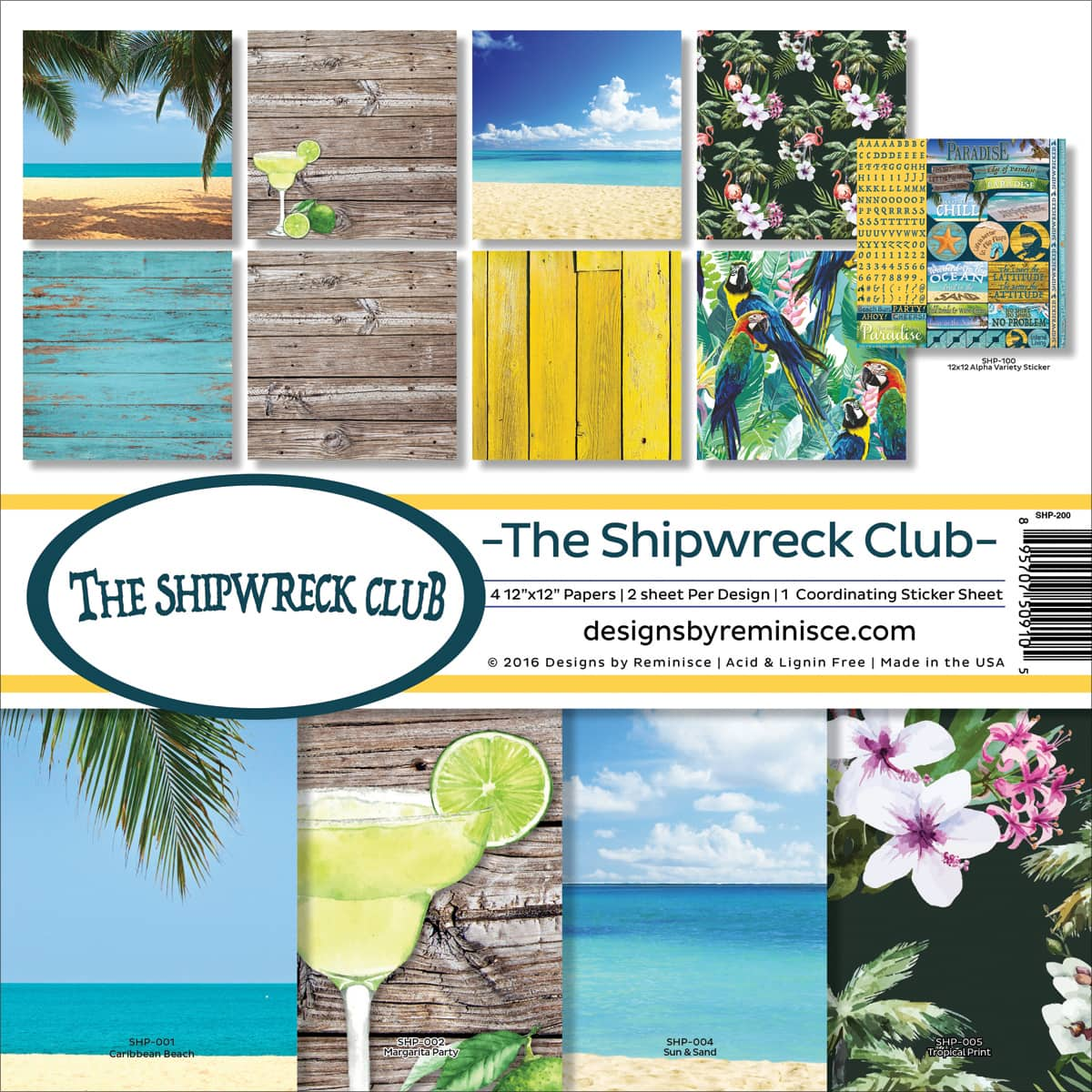 Reminisce Collection Kit 12&#x22;X12&#x22;-Shipwreck Club