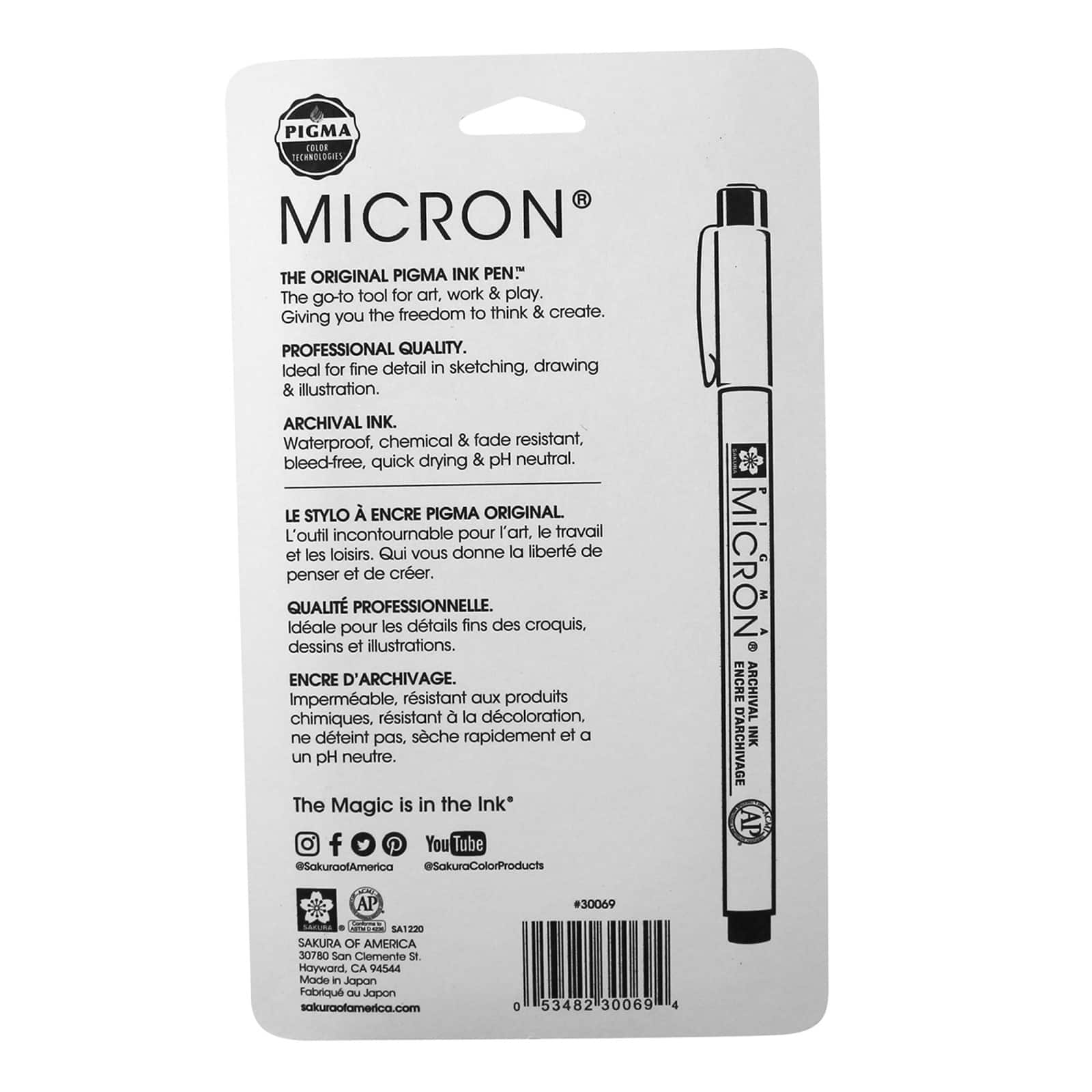 Pigma® Micron™ 05 Fine Line Pen 6 Earth Colors Set