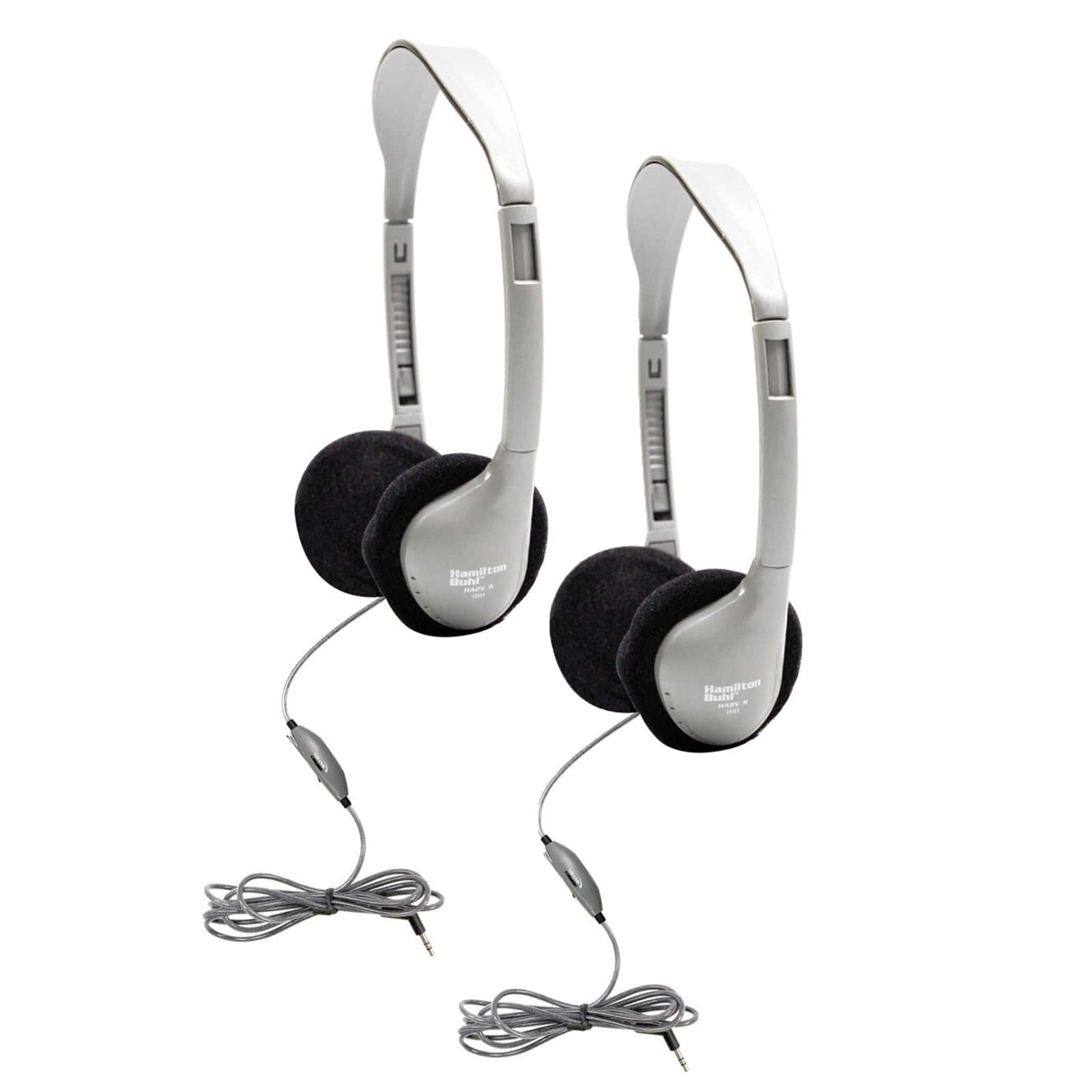 HamiltonBuhl&#xAE; SchoolMate&#x2122; HA2V On-Ear Stereo Headphones with Microphone, 2ct.