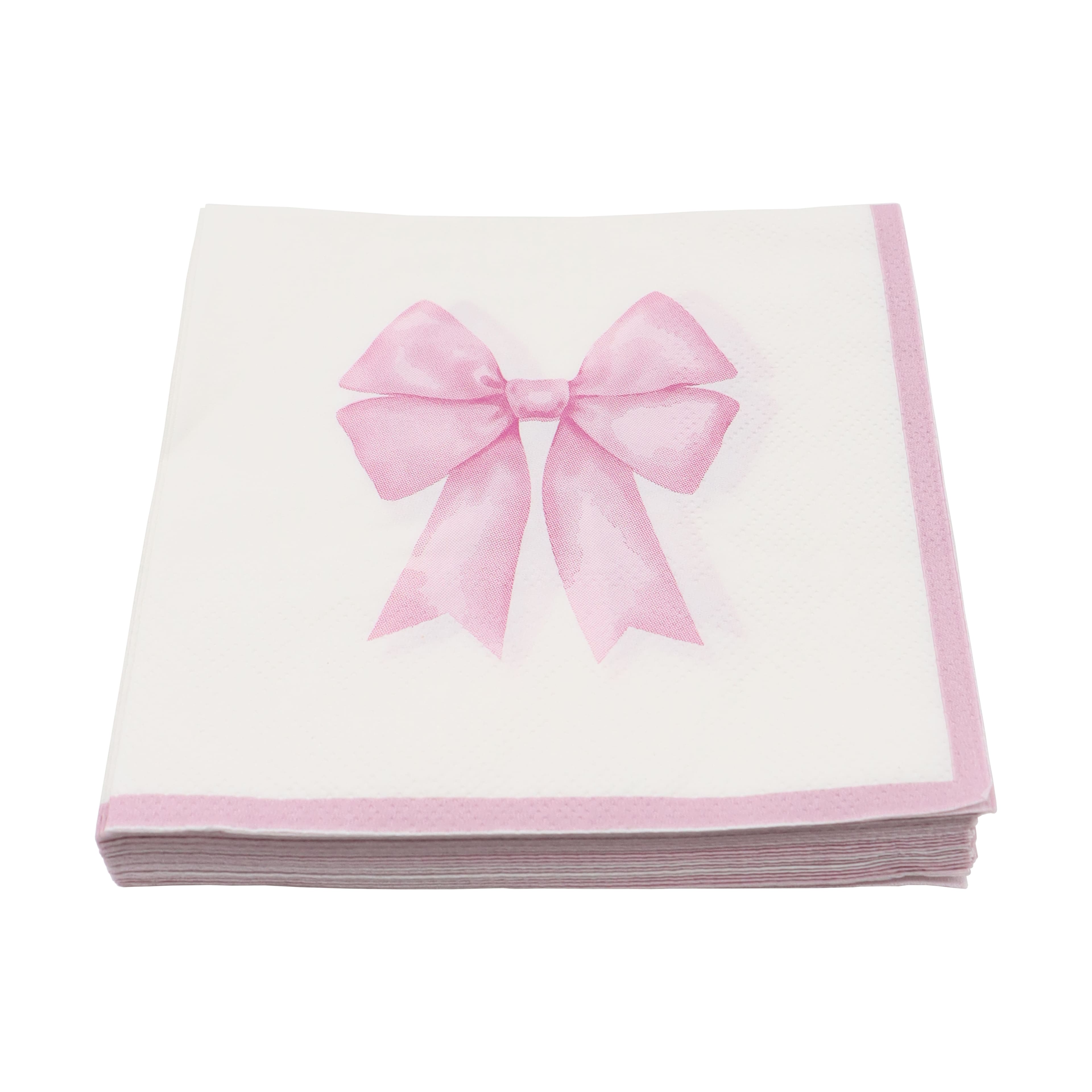 Pink Bow Paper Beverage Napkins, 20ct. by Celebrate It™