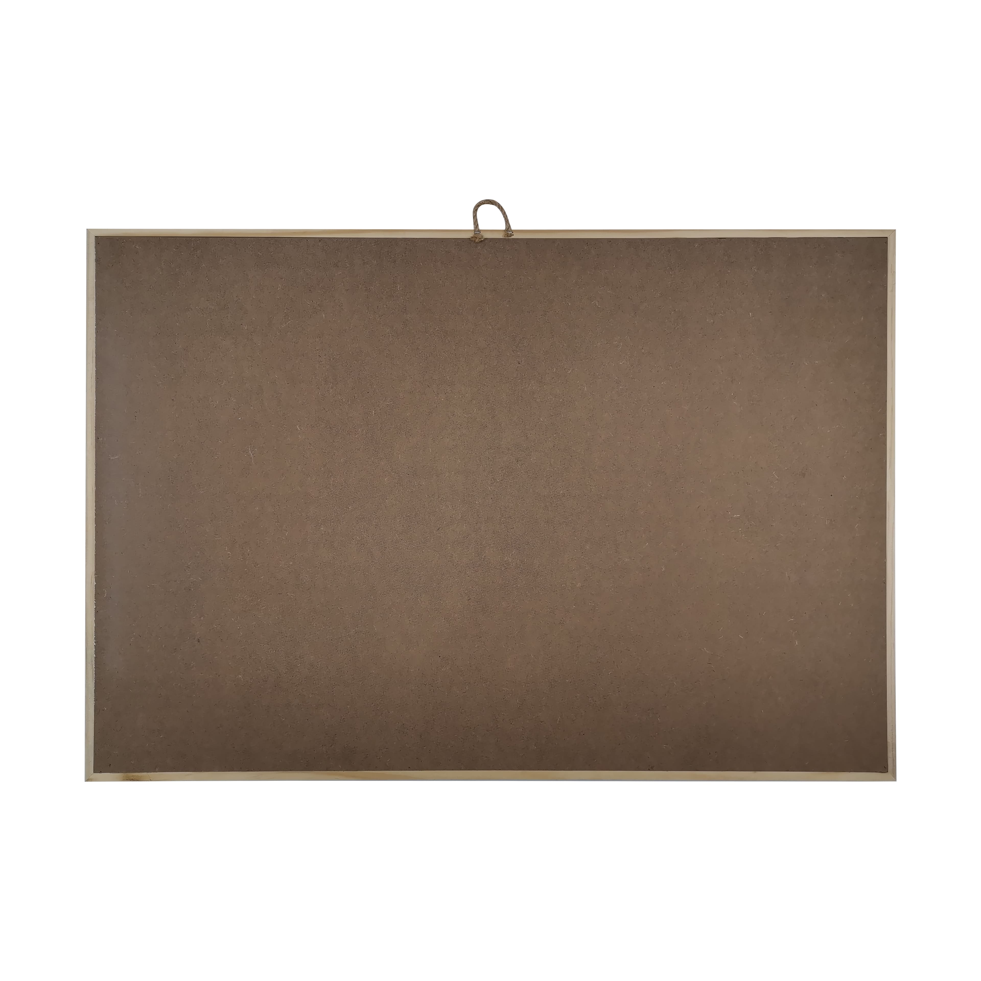 6 Pack: 17" x 25" White Plaque with Natural Wood Frame by Make Market®