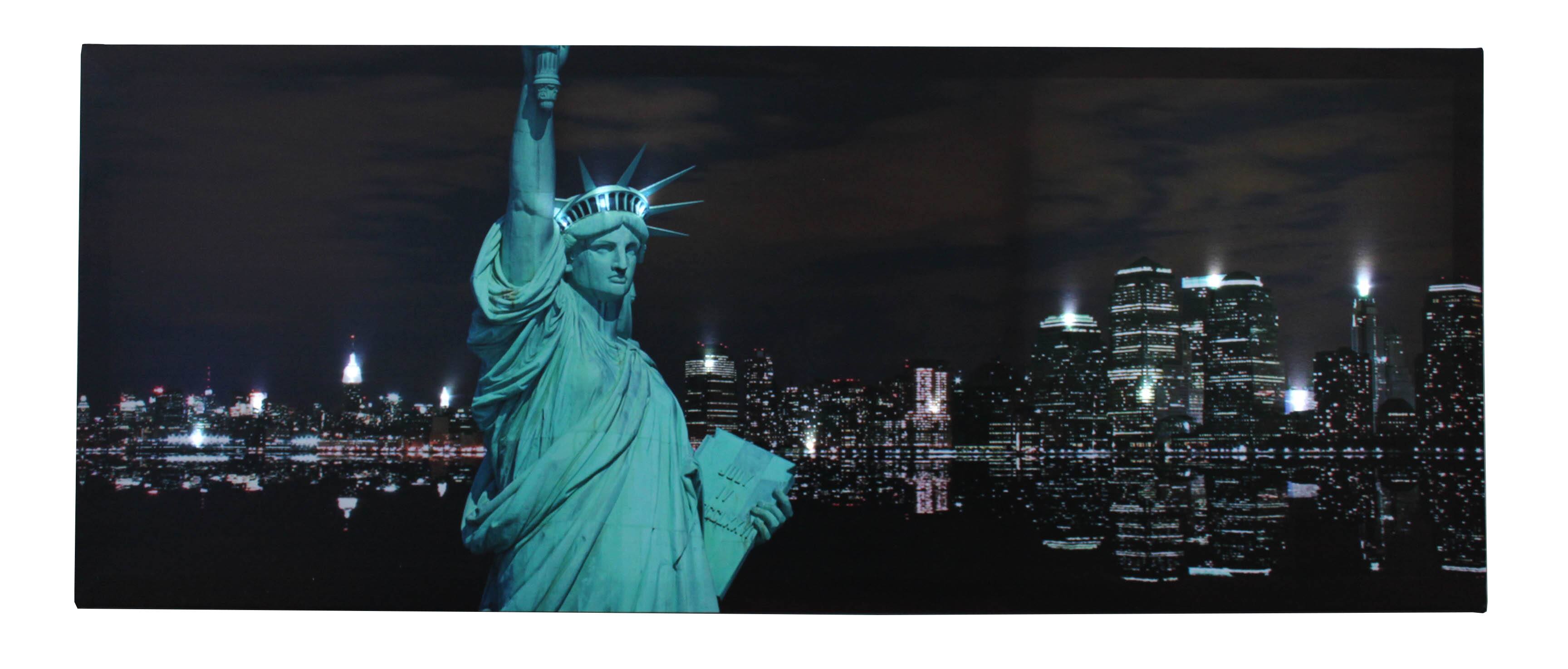 6" Statue of Liberty Figurine w.Flag Base and New York City SKYLines from NYC 