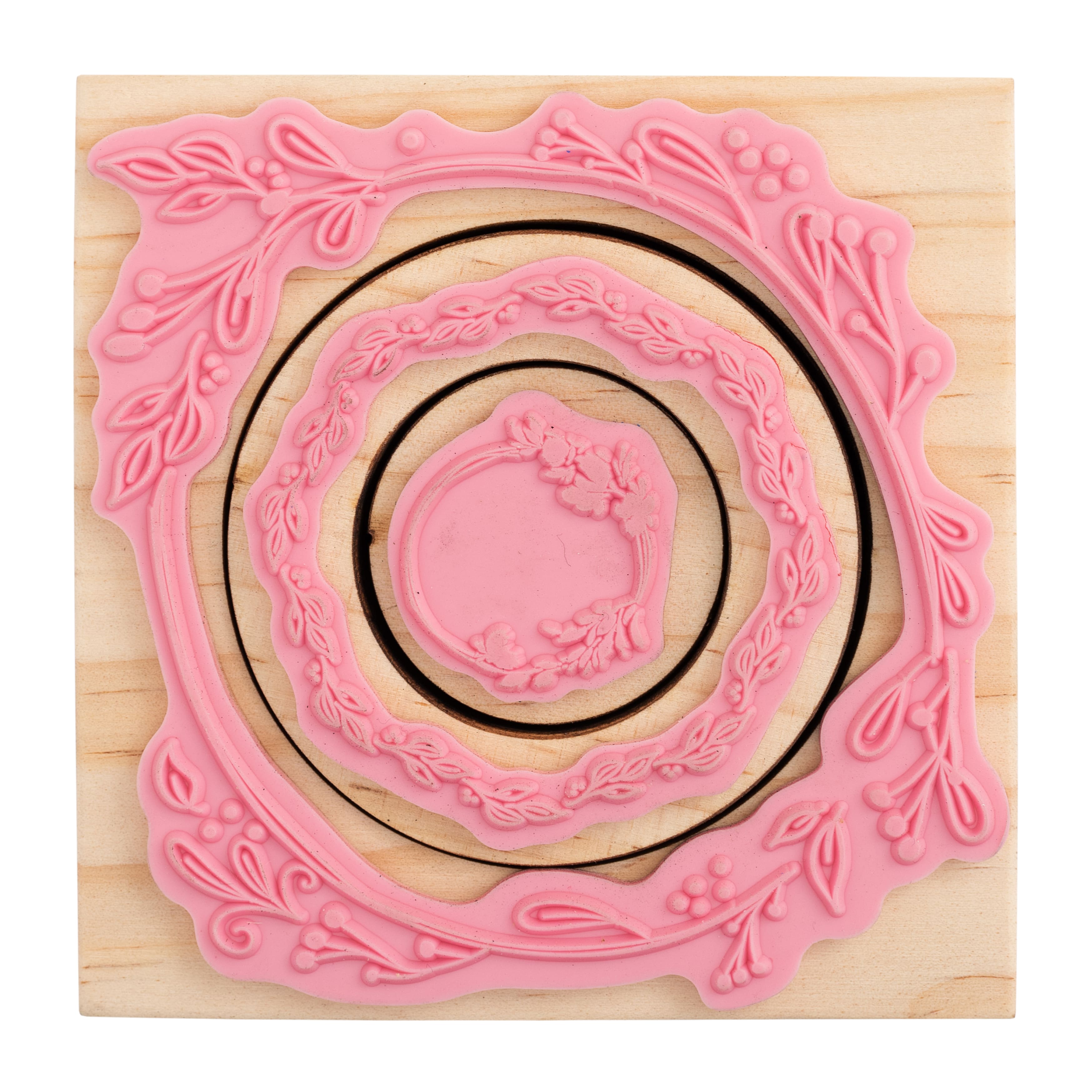 Nesting Circle Wreath Wood Stamp Set by Recollections&#x2122;