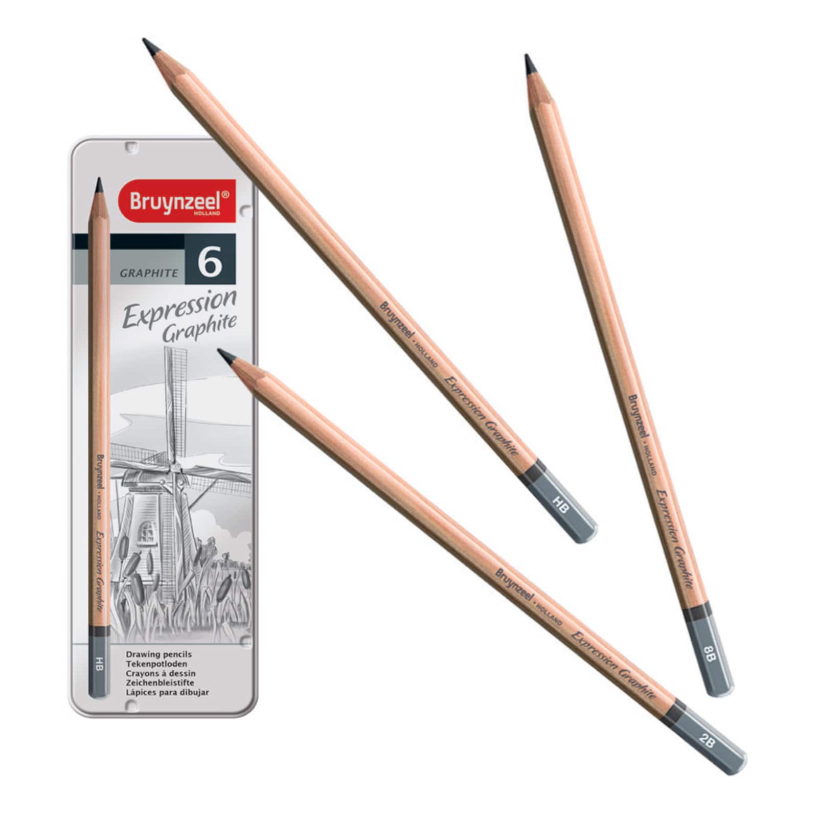 6 Packs: 6 ct. (36 total) Bruynzeel&#xAE; Expression Graphite Pencil Set