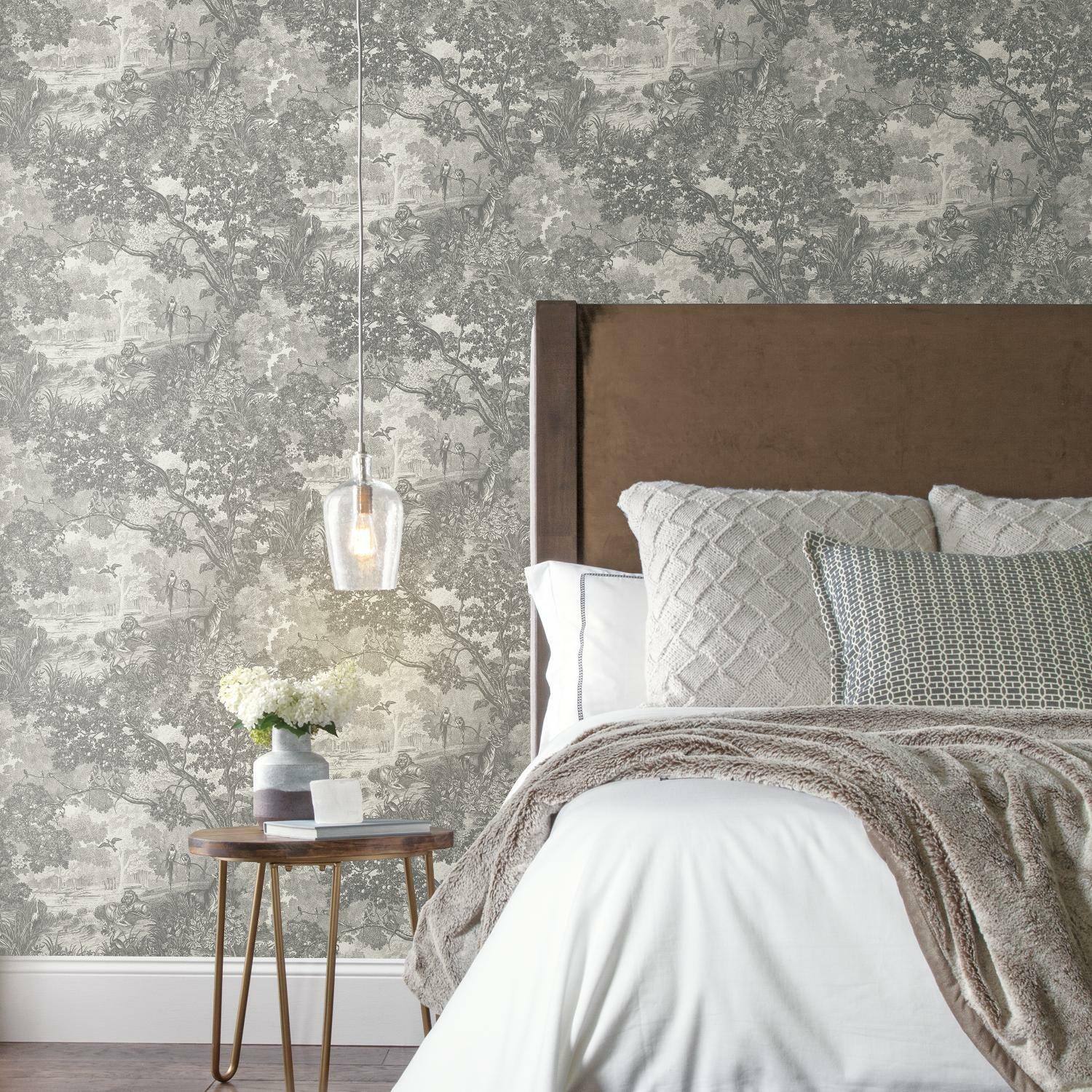 RoomMates Jungle Toile Peel &#x26; Stick Wallpaper