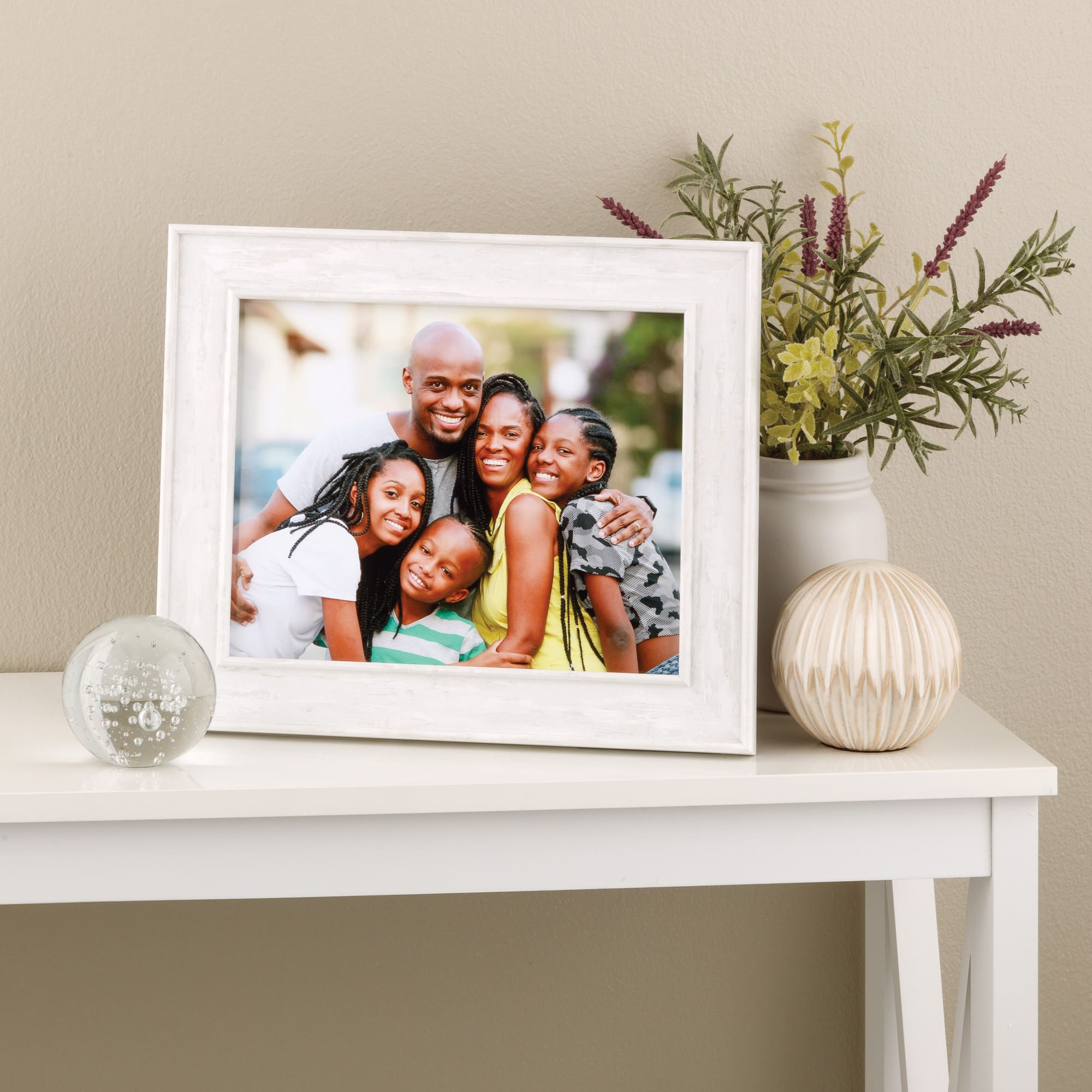 Expressions™ 8" x 10" Whitewashed Inner & Outer Lip Frame by Studio Décor®