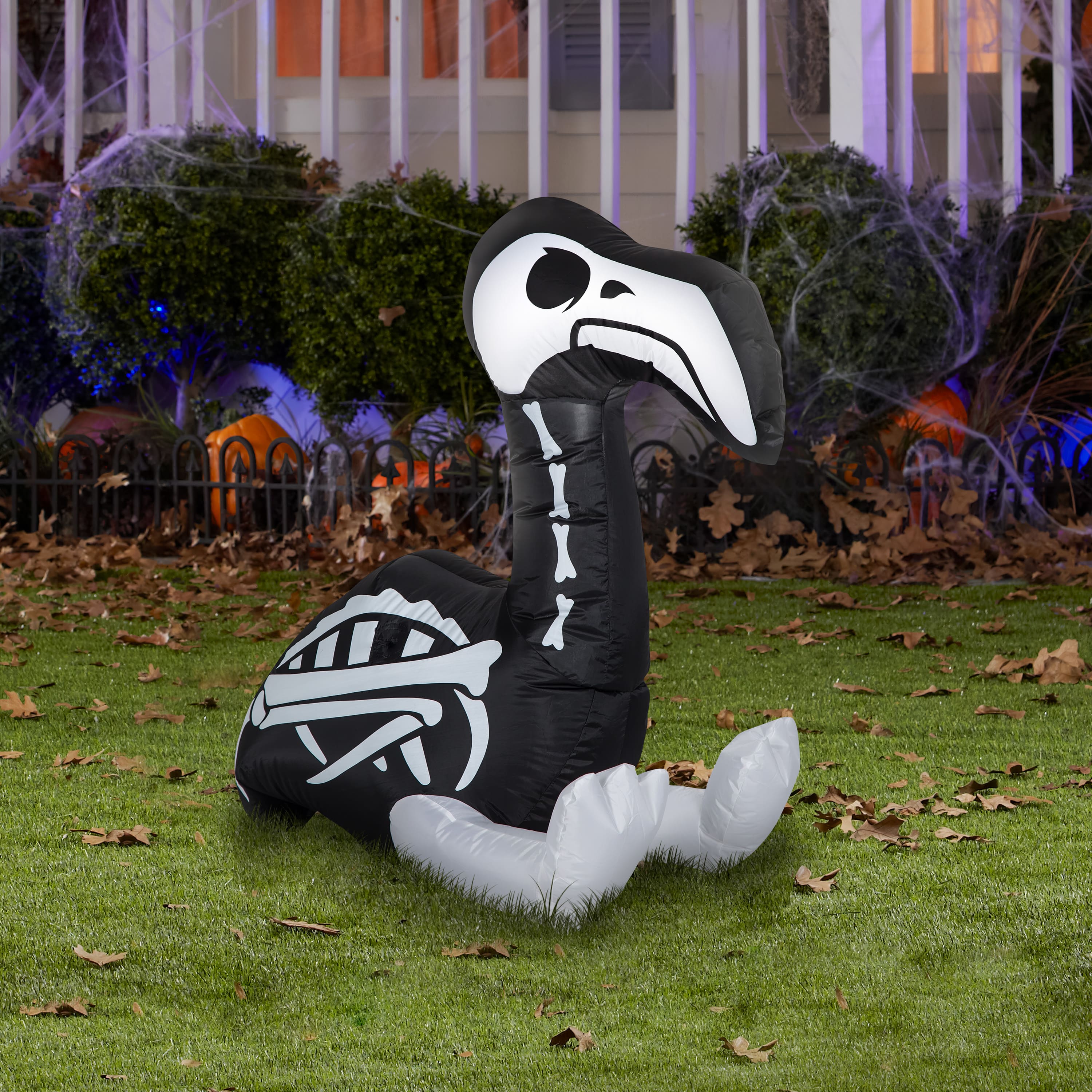 3ft. Airblown® Inflatable Halloween Skeleton Flamingo