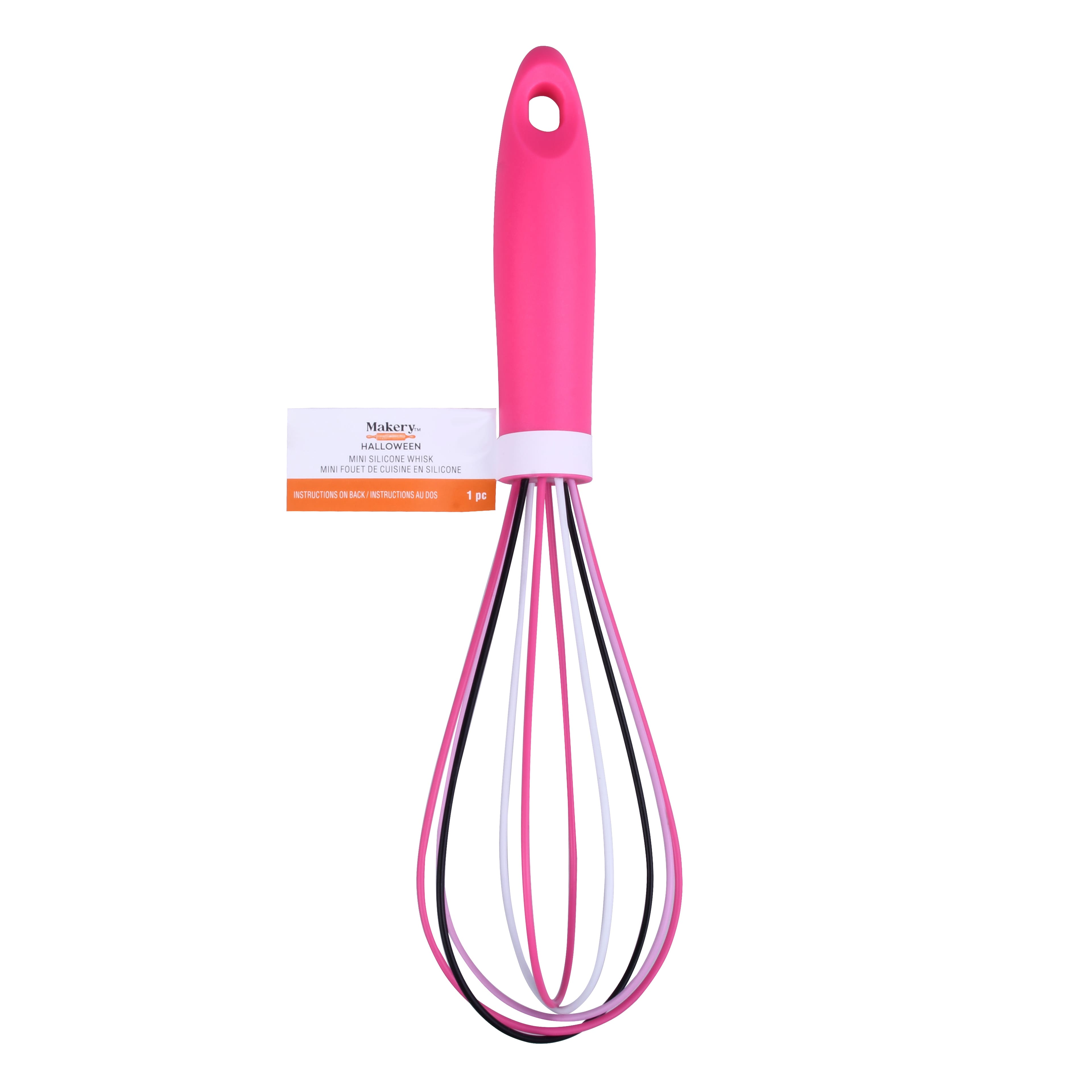 Mini Pink Silicone Whisk by Makery™
