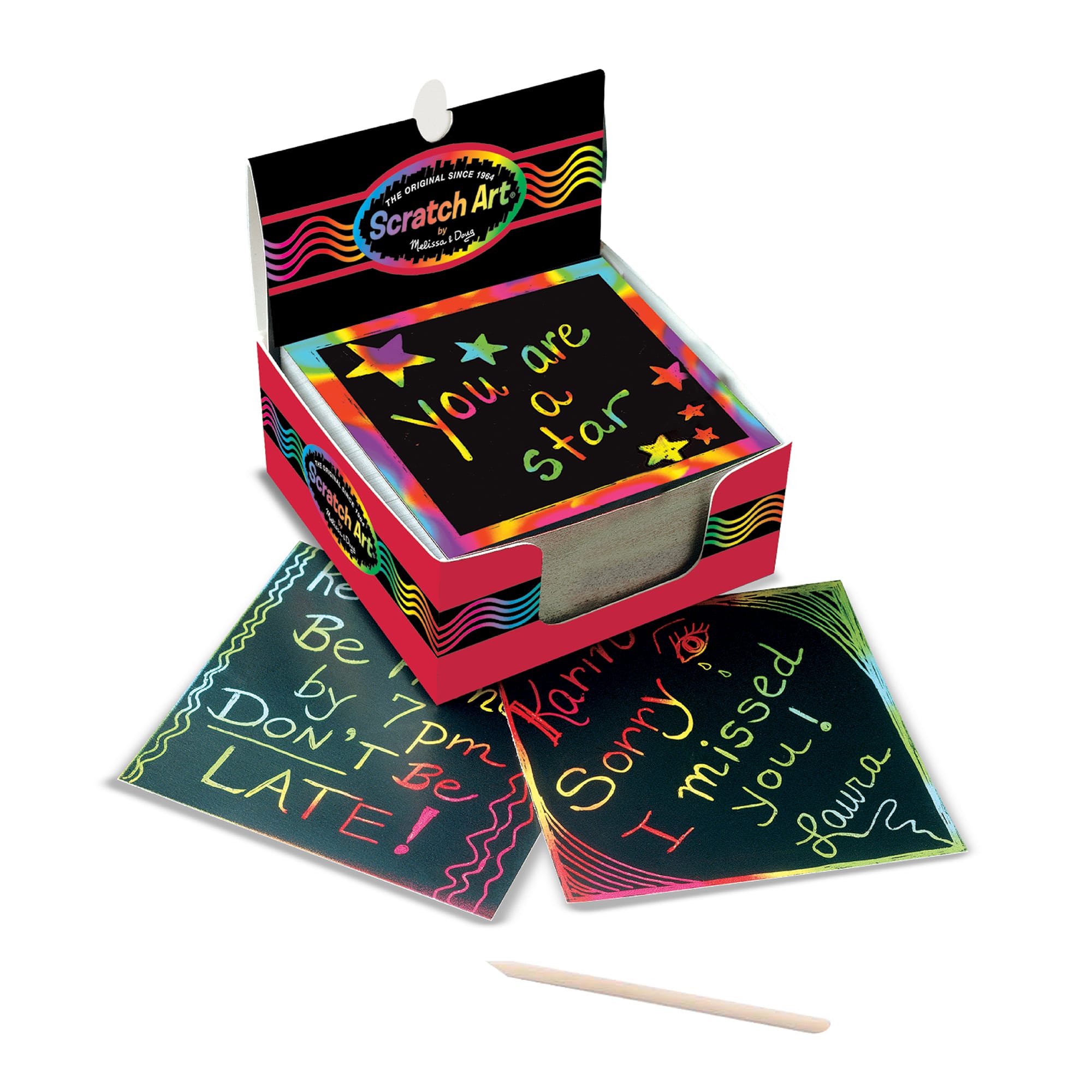 Melissa &#x26; Doug&#xAE; Scratch Art&#xAE; Box of Rainbow Mini Notes