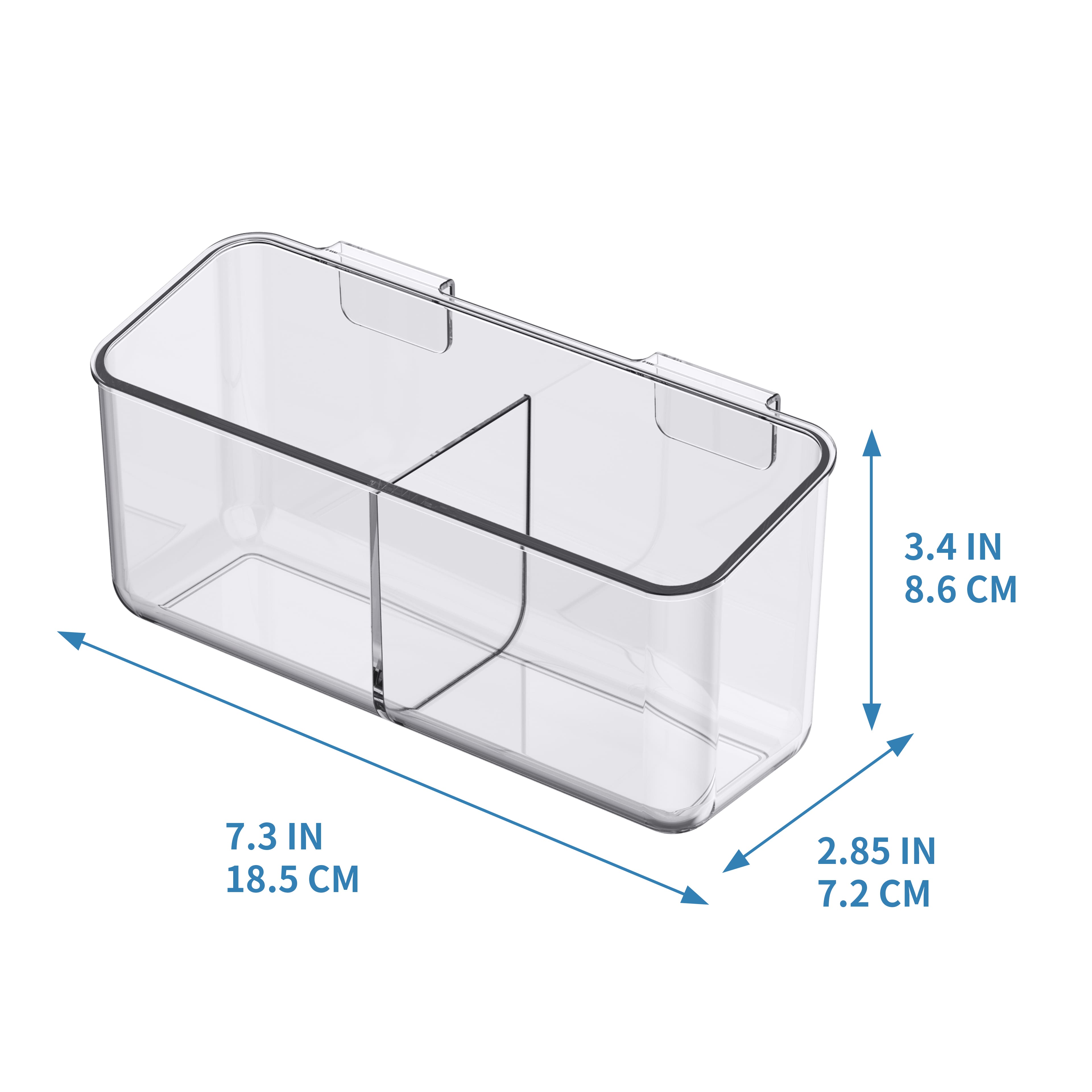 Medium Clear Hanging Organizer Bin by Simply Tidy™