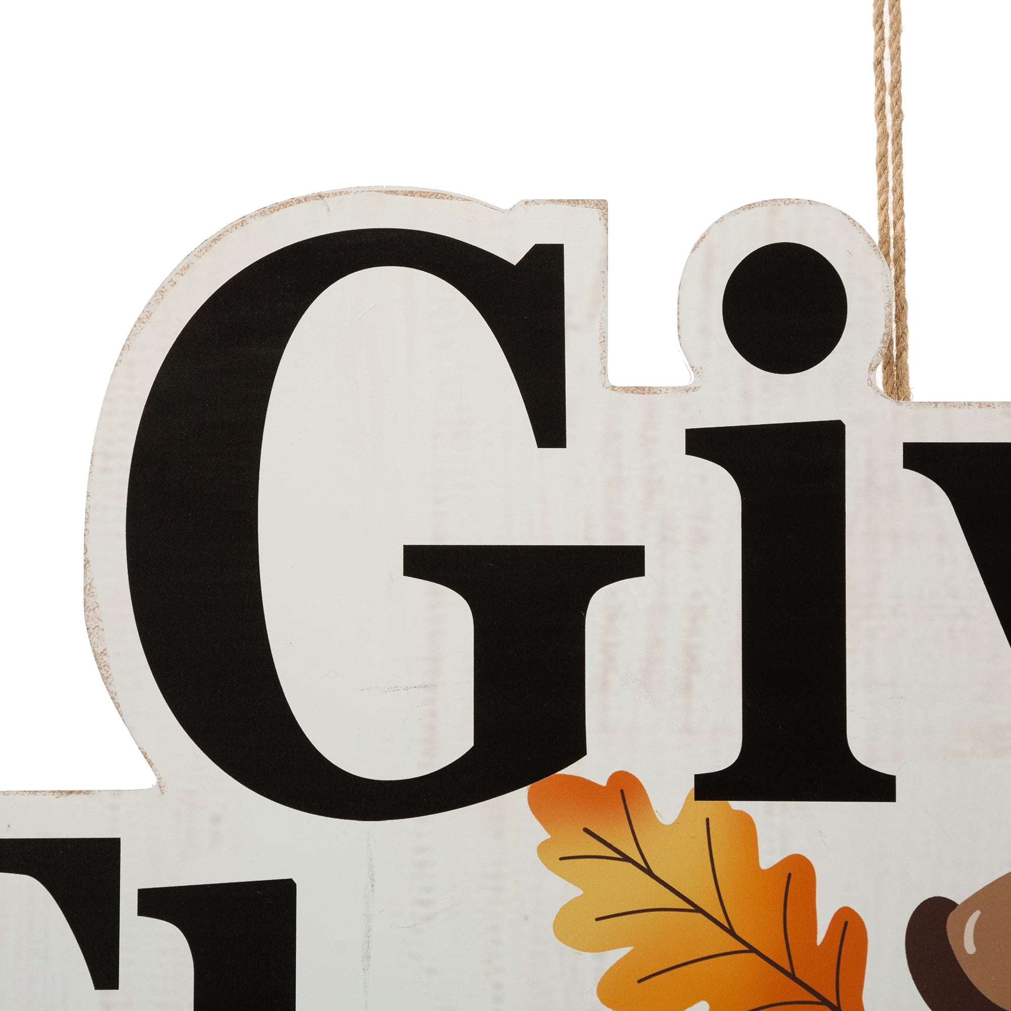 Glitzhome&#xAE; 24&#x22; Give Thanks Yard Stake or Hanging Wall D&#xE9;cor