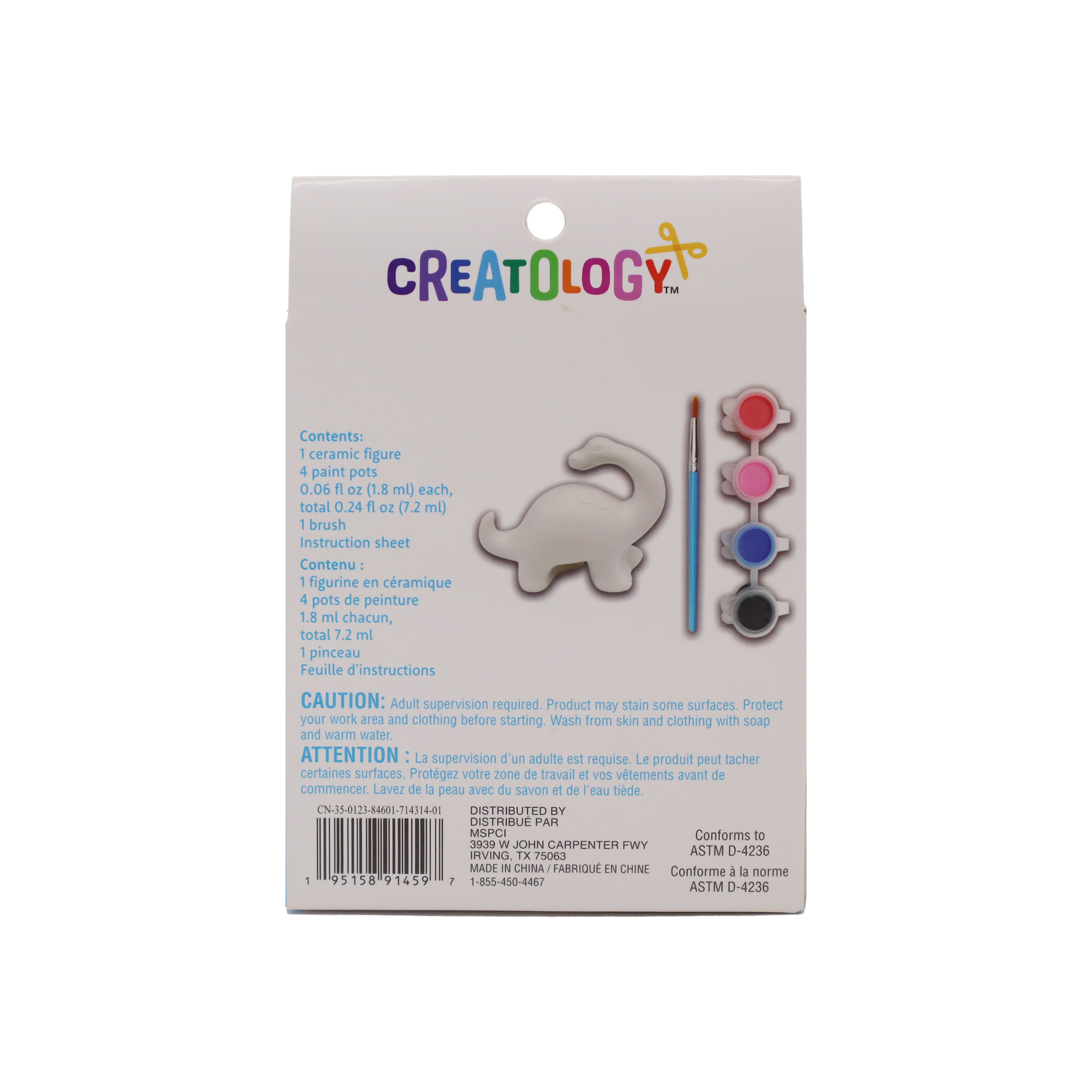 12 Pack: Color Your Own 3D Ceramic Dinosaur Kit by Creatology&#x2122;