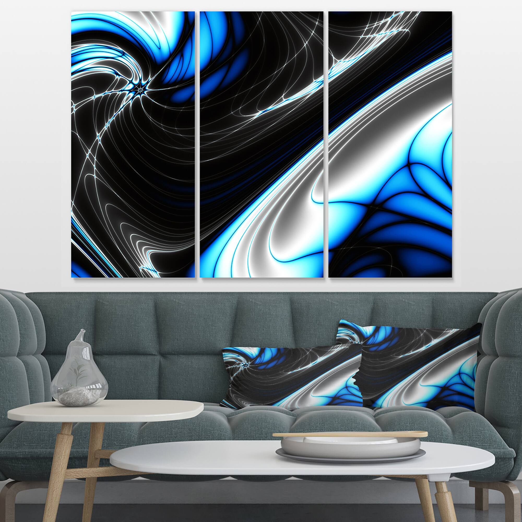 Designart - Fractal Artwork for Creative Design - Abstract Canvas Wall Art Print