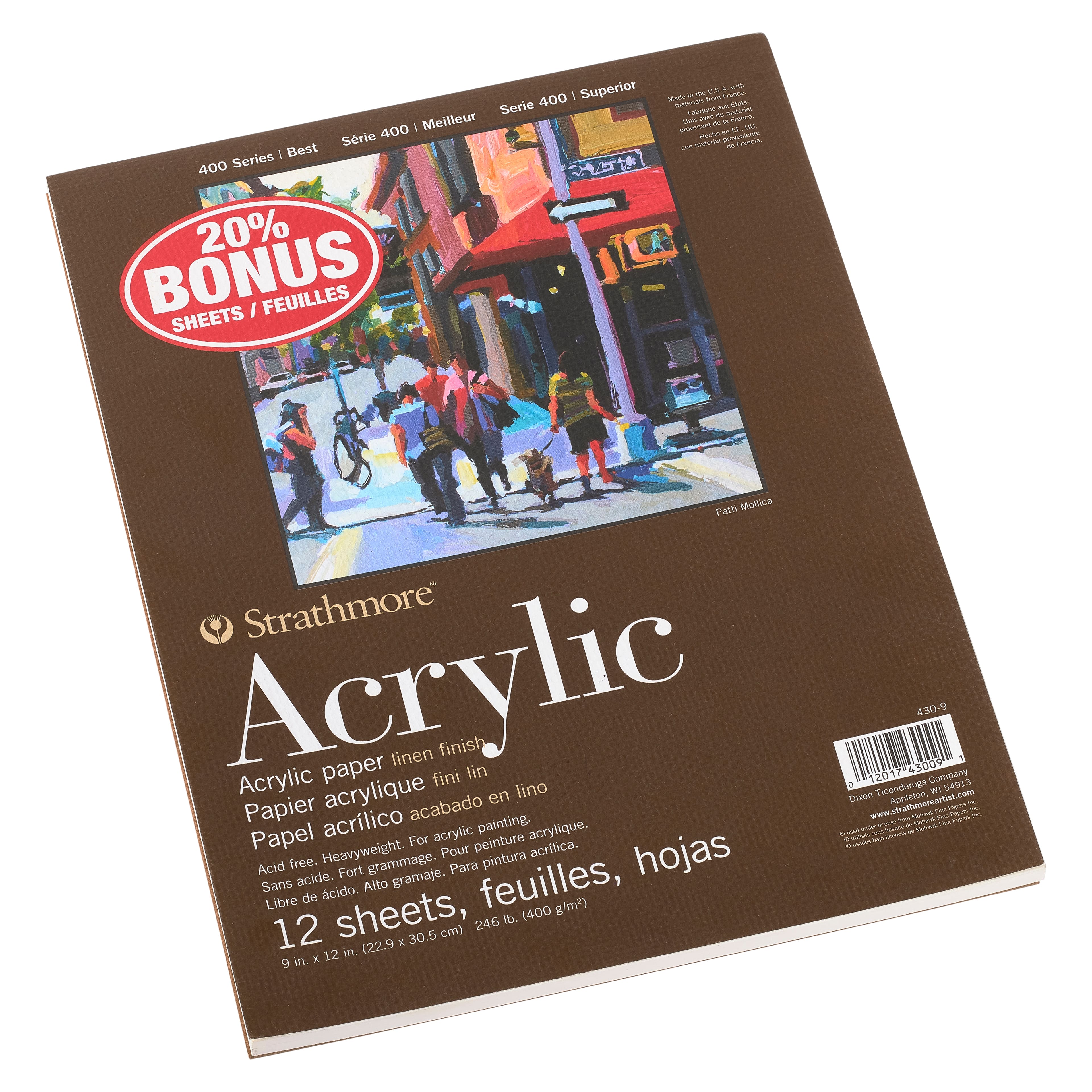 12 Pack: Strathmore&#xAE; 400 Series Acrylic Paper Pad
