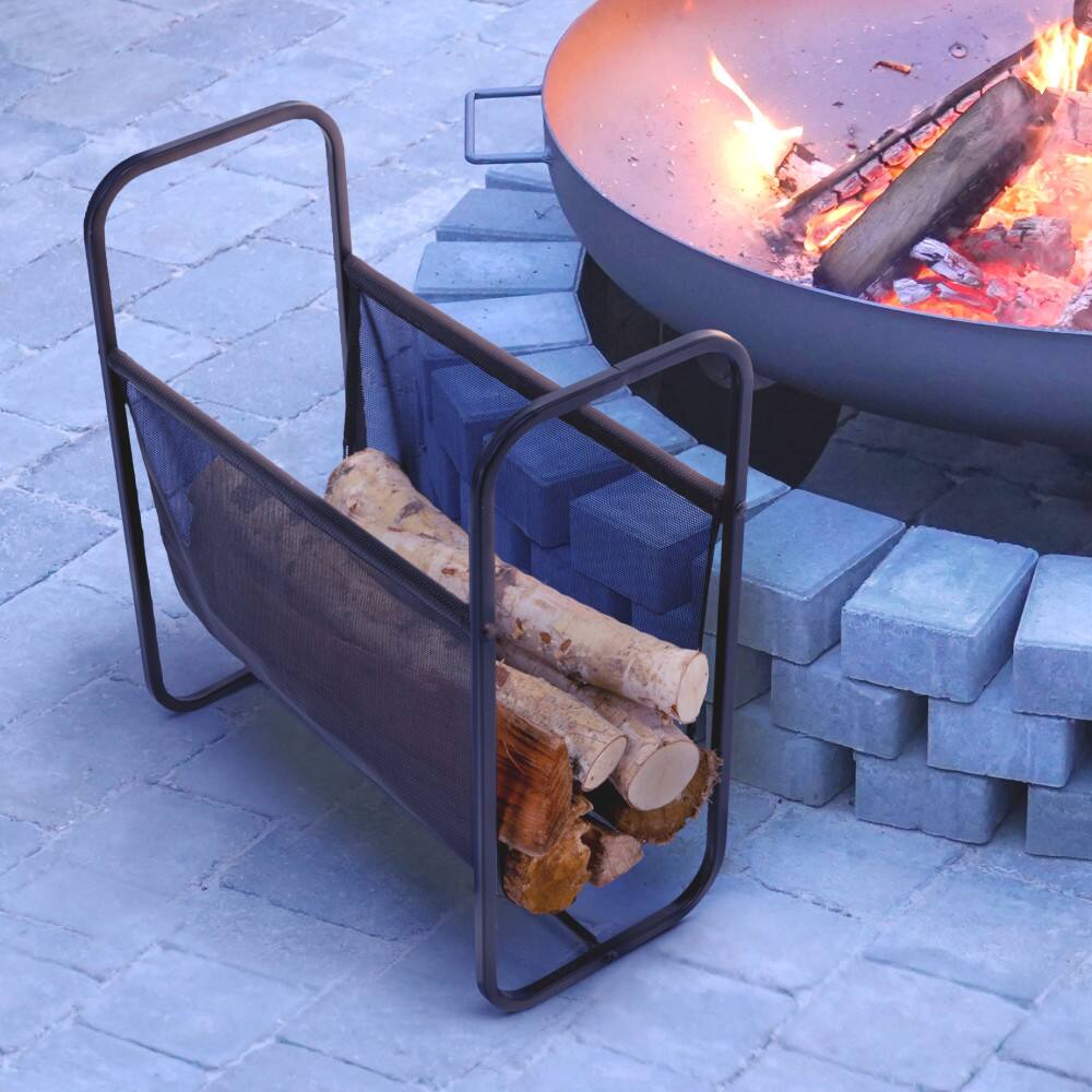 Household Essentials 20" Mesh Indoor/Outdoor Log Holder Magazine Rack