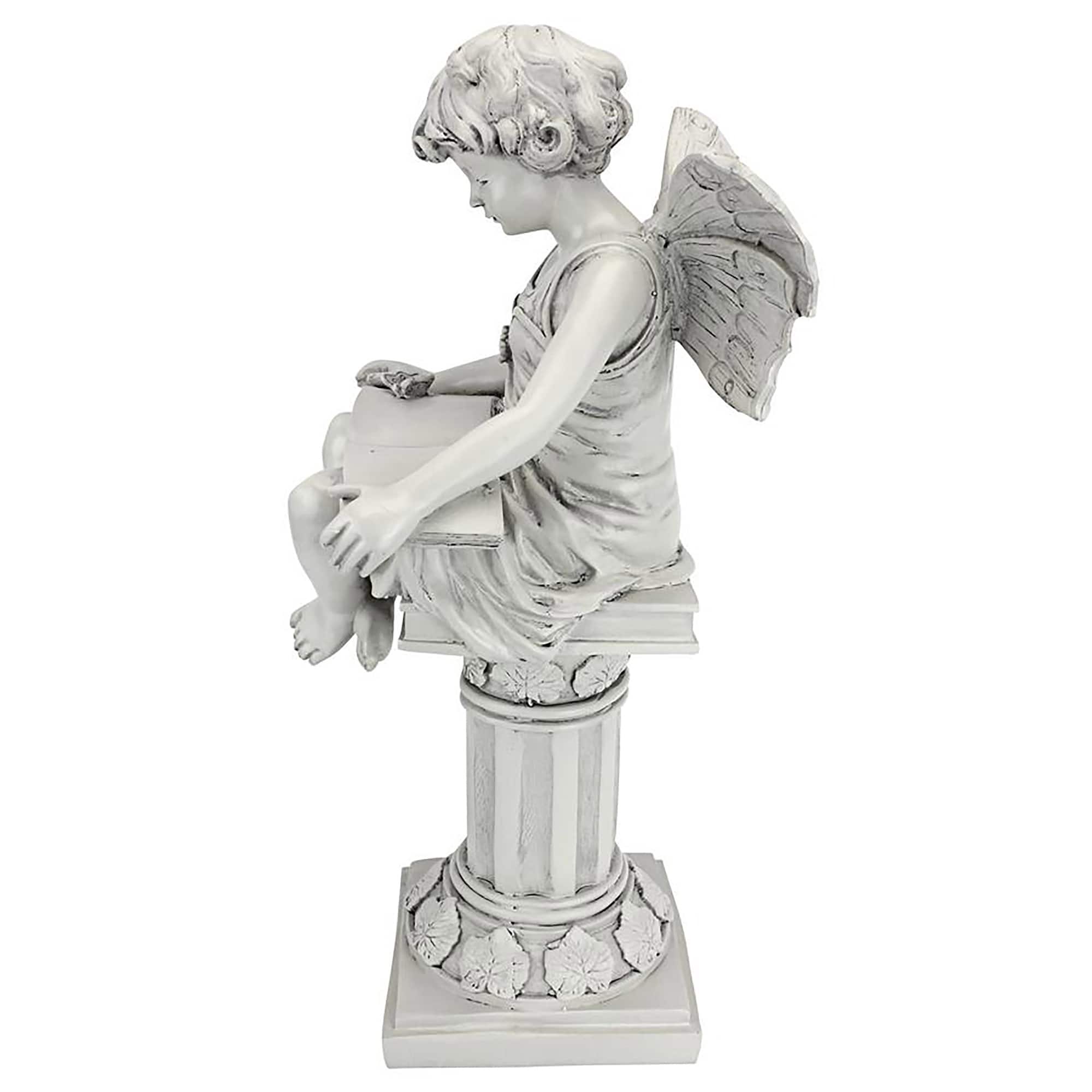 Design Toscano 21&#x22; The British Reading Fairy Garden Statue