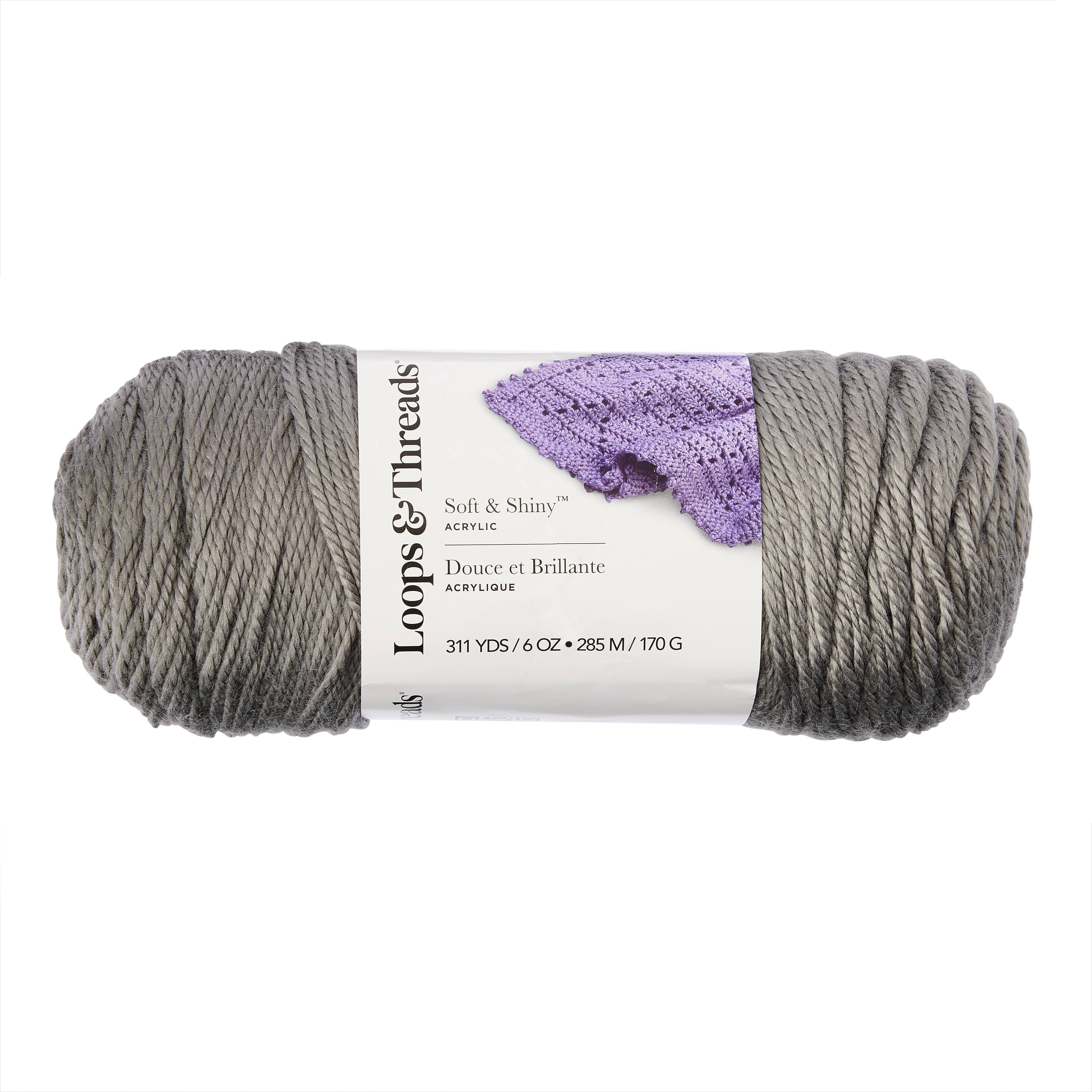 15 Pack: Soft &#x26; Shiny Solid Yarn by Loops &#x26; Threads&#xAE;