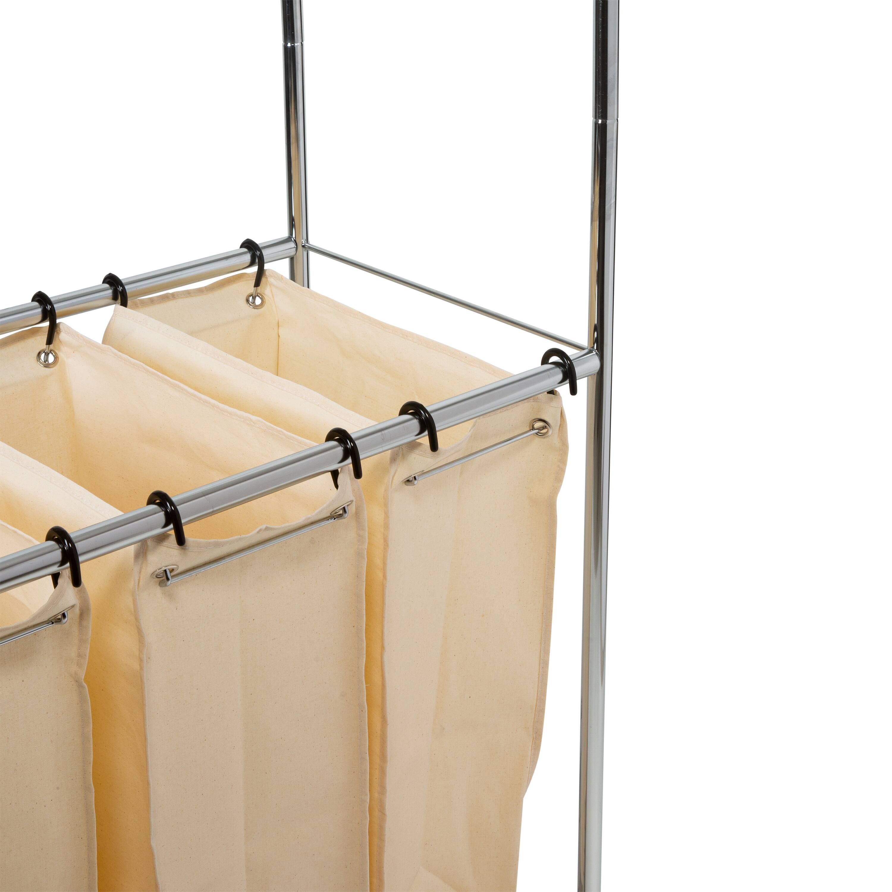 Organize It All Laundry Sorter With Canvas Bags