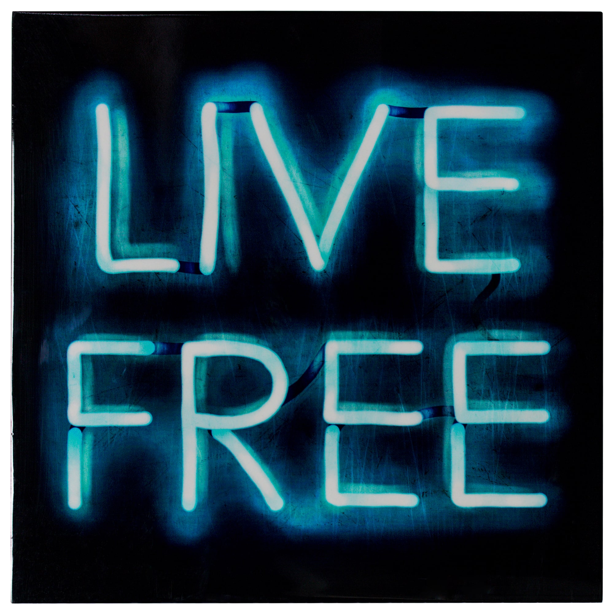 Live Free Neon Wall Art