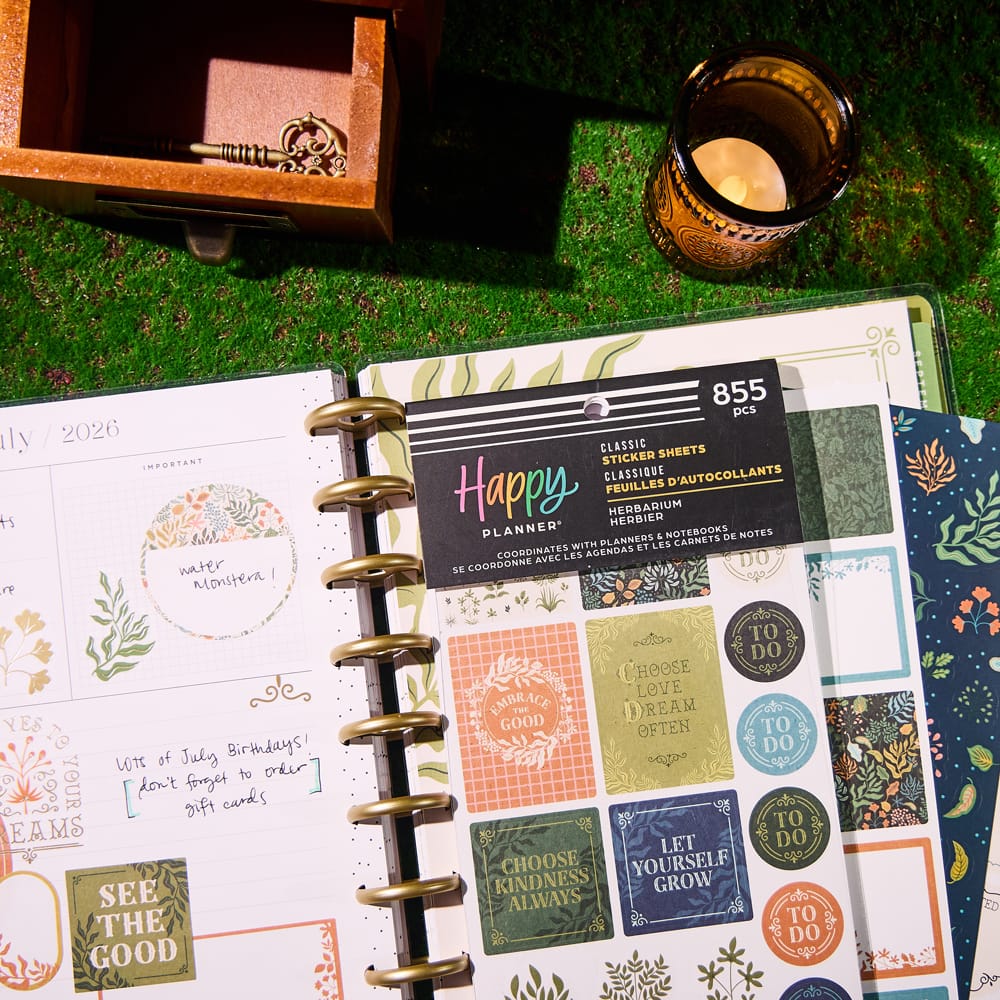 The Classic Happy Planner® Herbarium Sticker Book