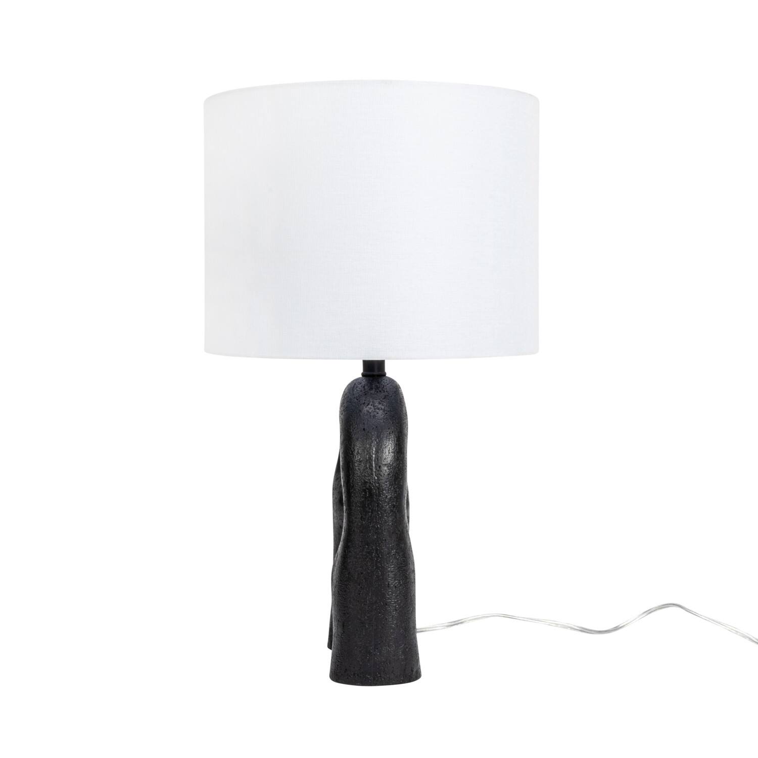 Hello Honey® 24" Abstract Sculptural Table Lamp with Drum Shade