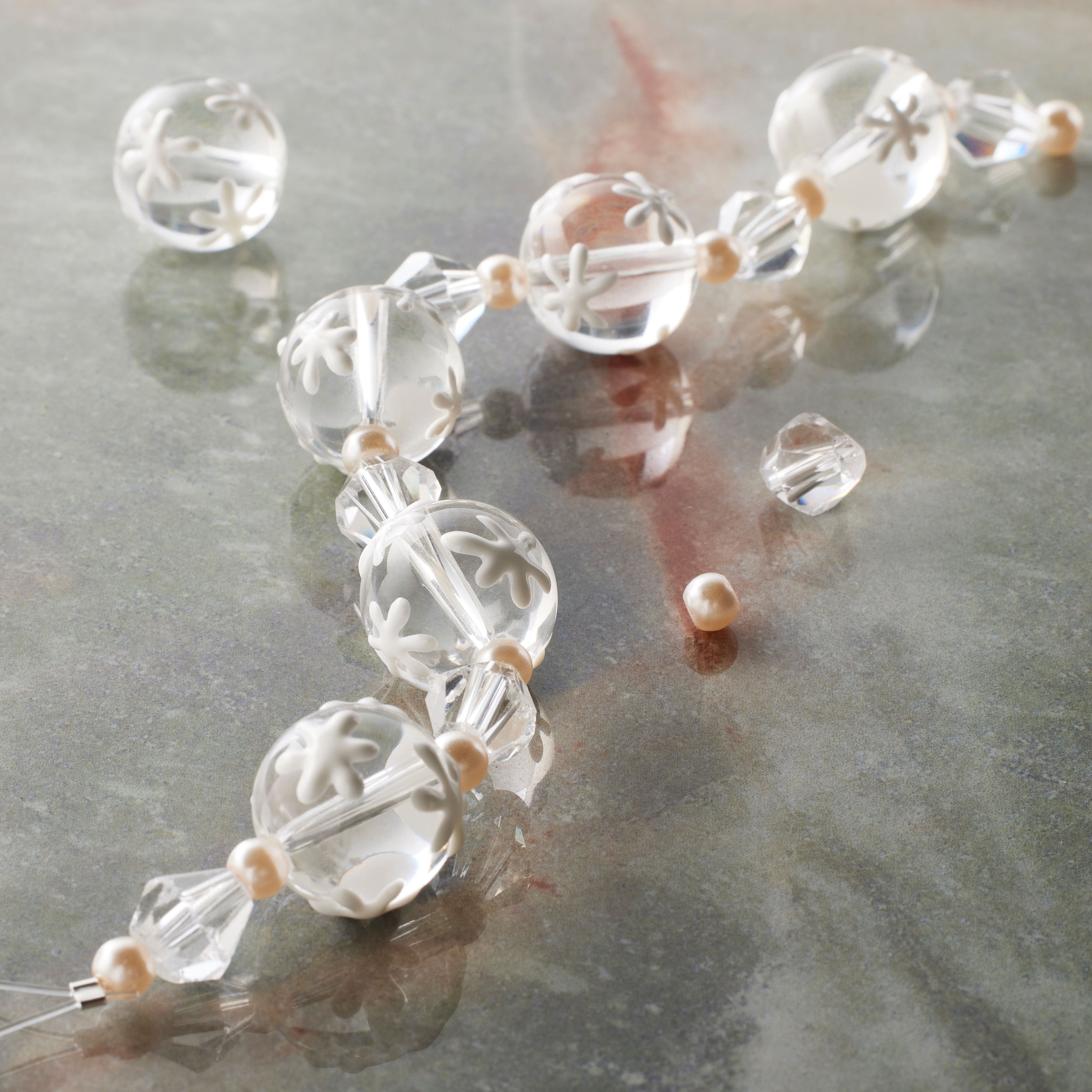Clear Glass Star Beads by Bead Landing 12mm | Michaels