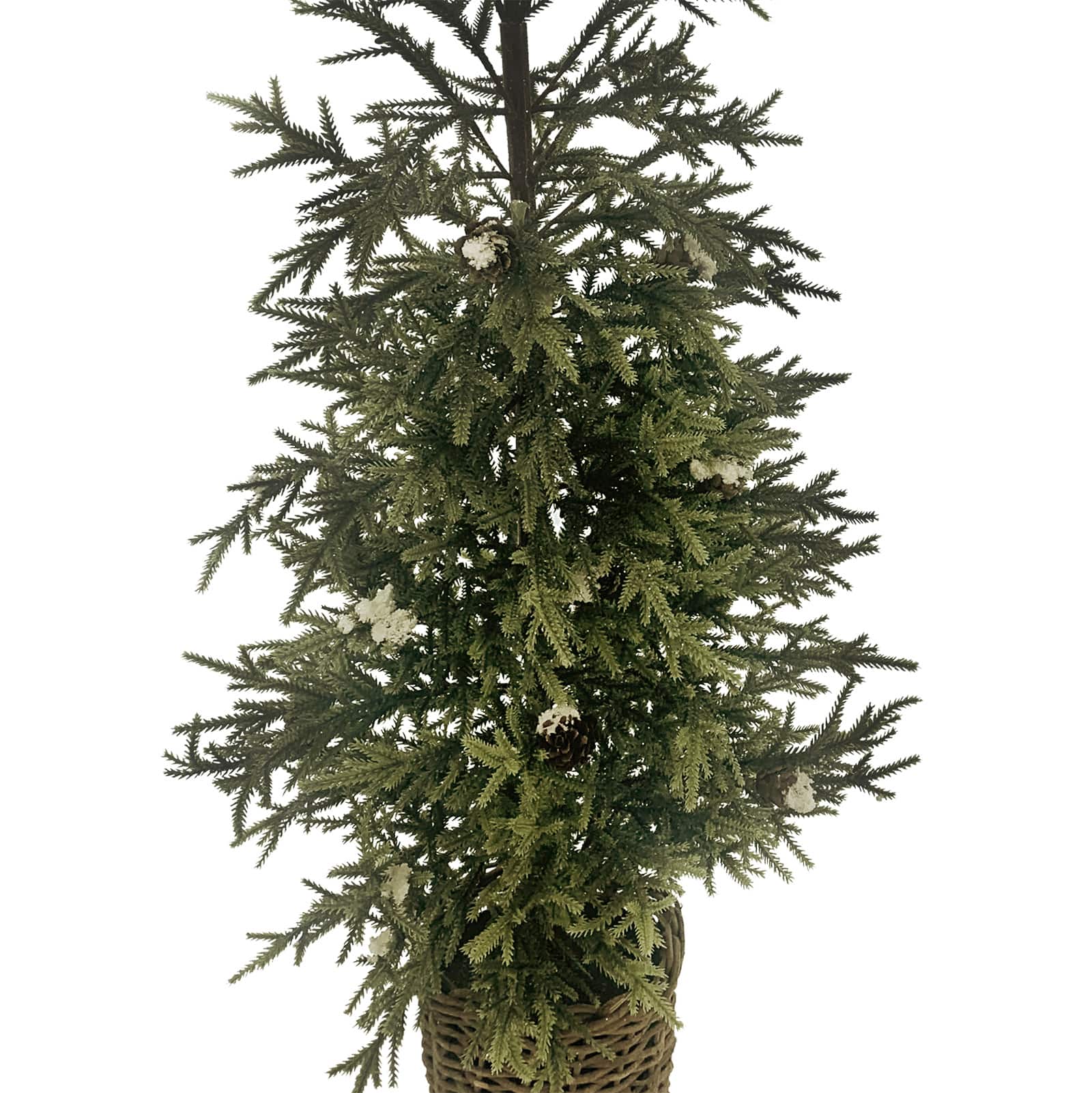 3ft. Unlit Snowy Pine &#x26; Pinecone Artificial Christmas Tree in Basket by Ashland&#xAE;