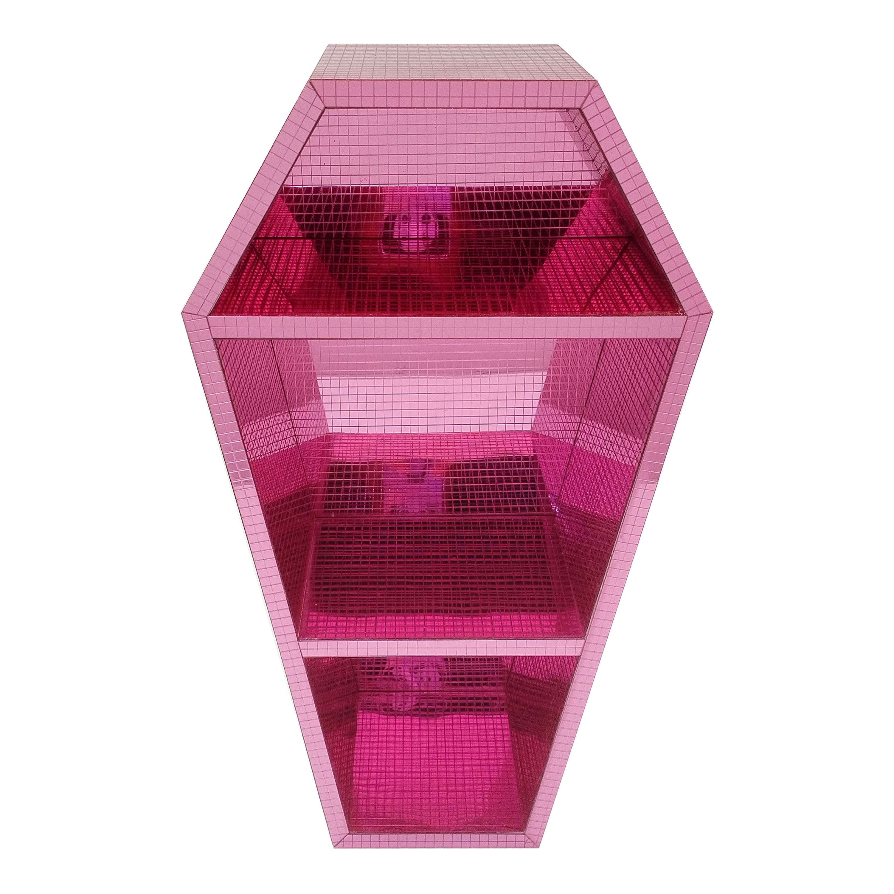 16&#x22; Pink Disco Coffin Tabletop Shelf by Ashland&#xAE;