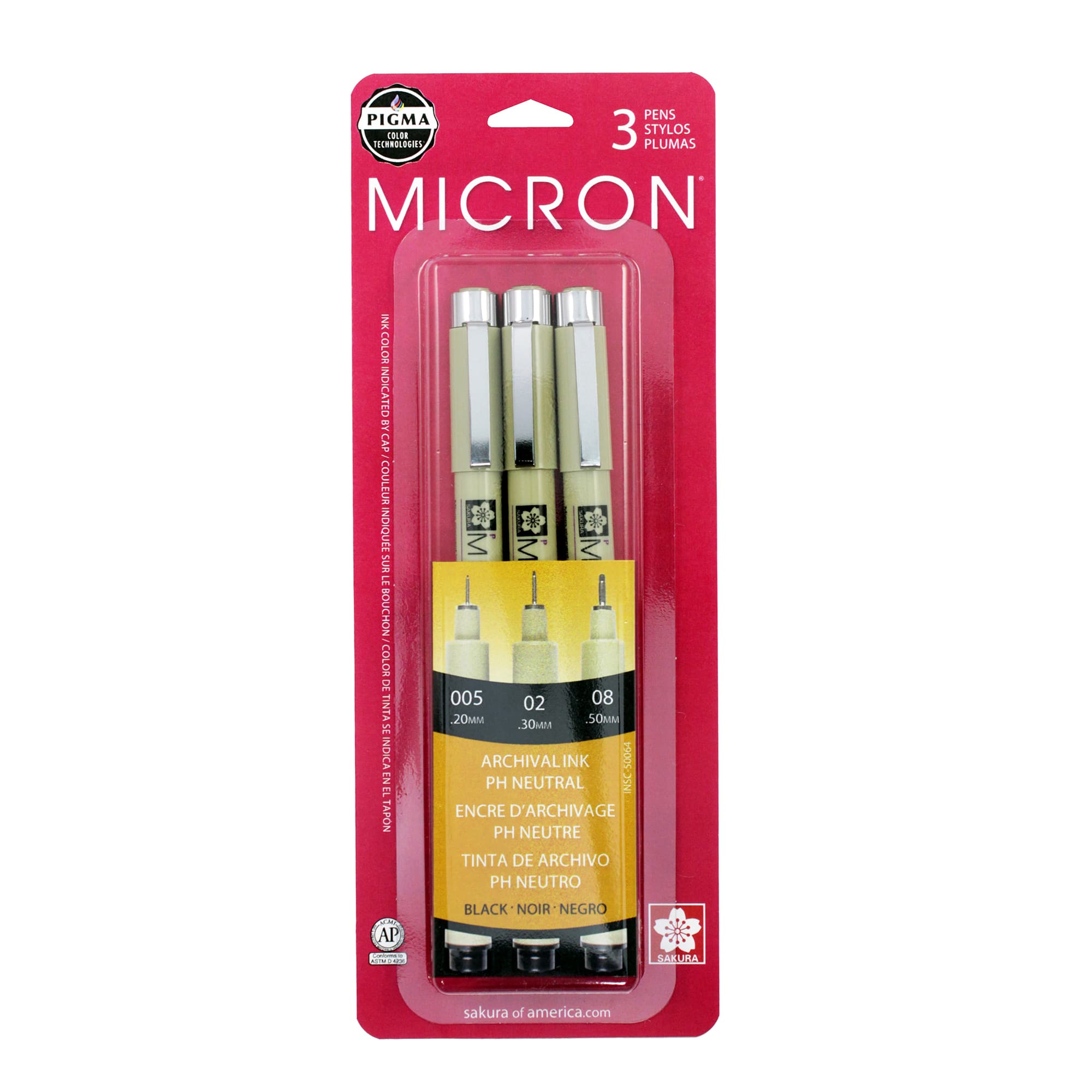 12 Packs: 3 ct. (36 total) Pigma® Micron™ Fine Line Black Pens