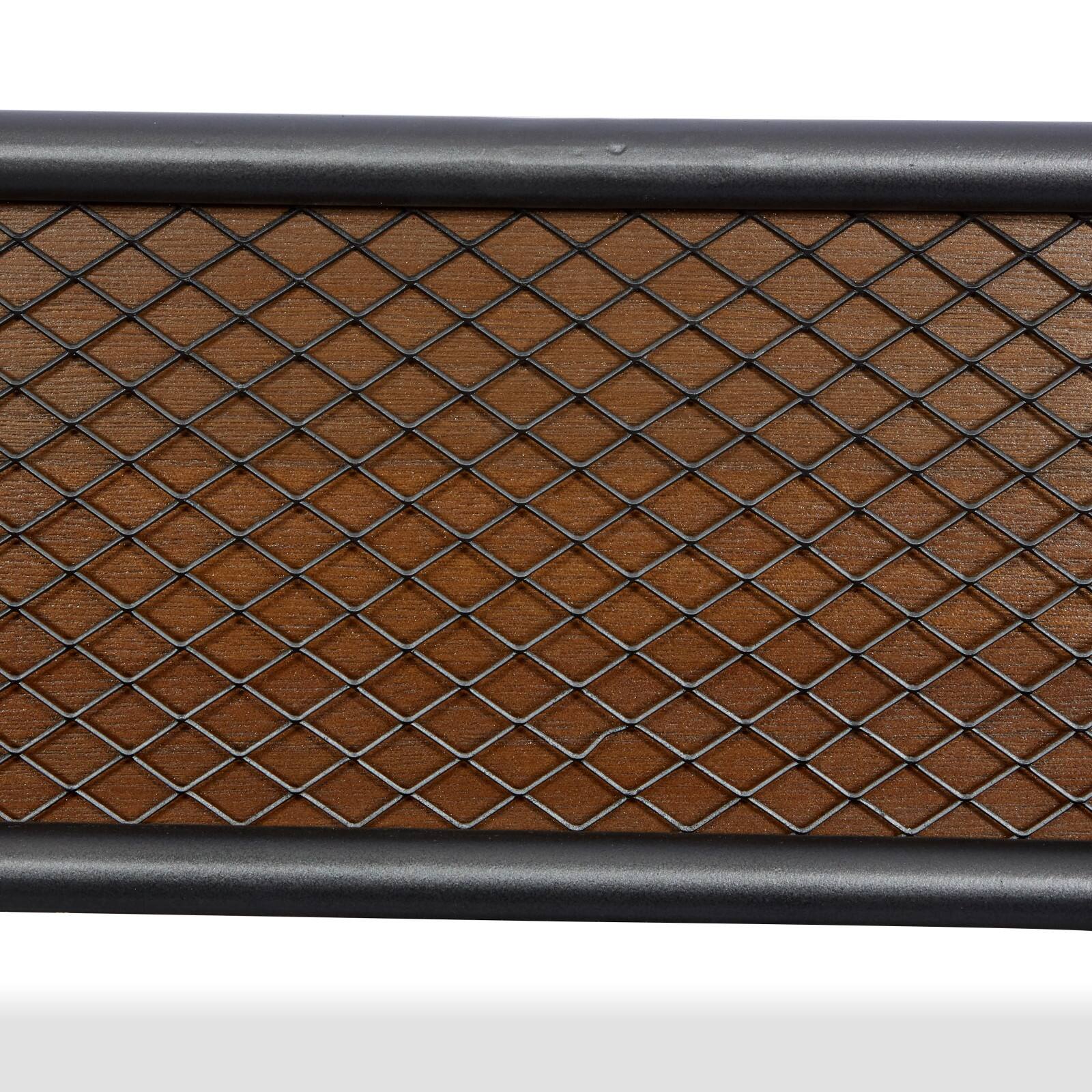 Brown Wood Industrial Wall Mirror, 32" x 32" x 2"