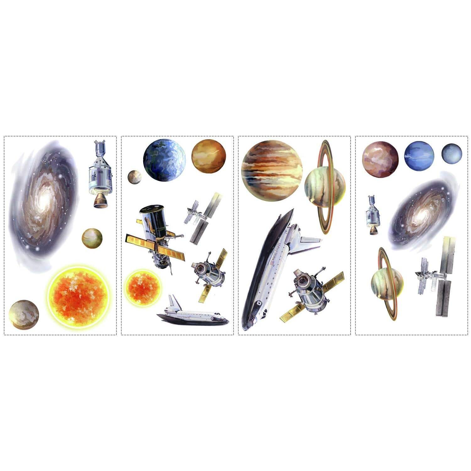 RoomMates Space Travel Peel &#x26; Stick Wall Decals