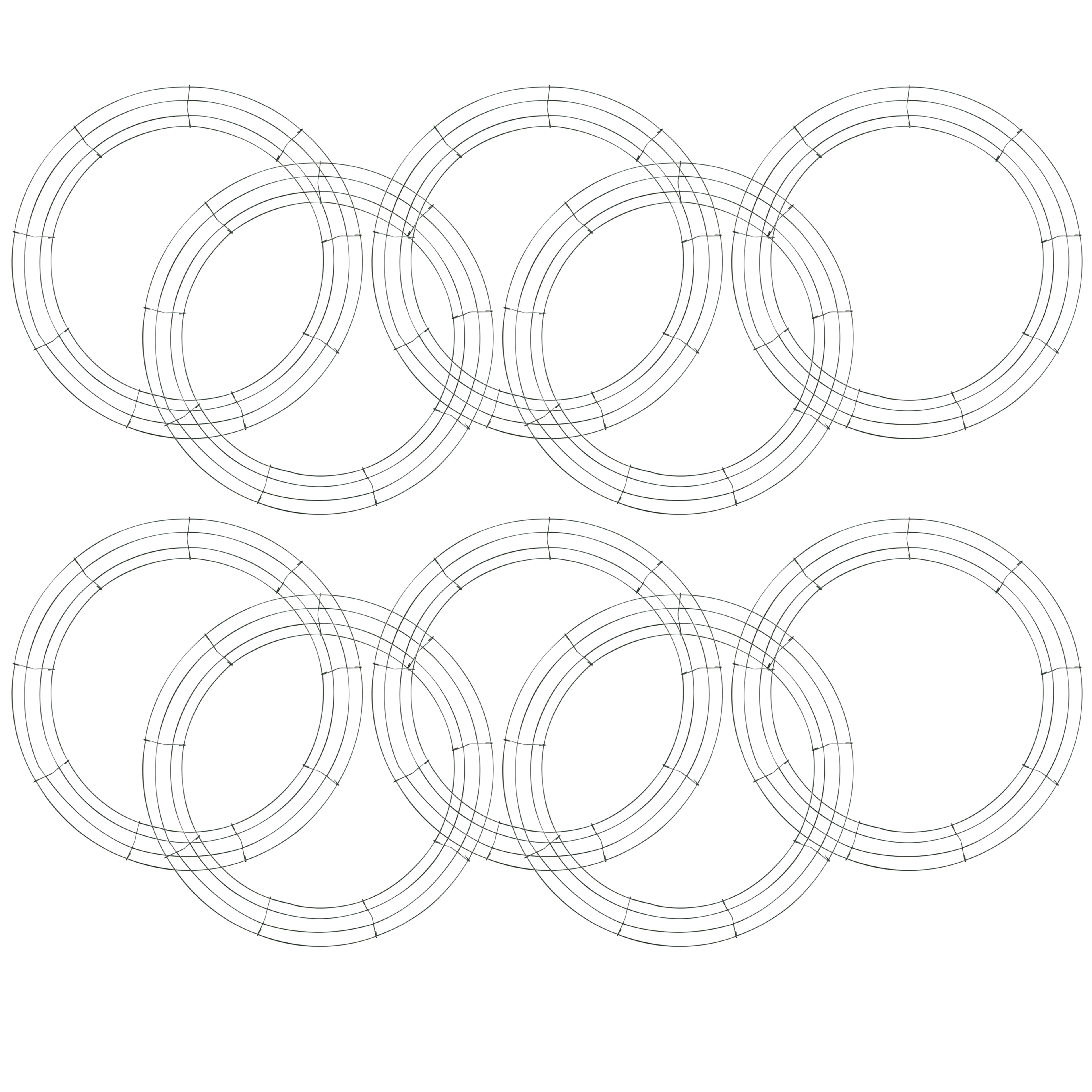 10 Pack: 18" Wire Wreath Frame by Ashland®