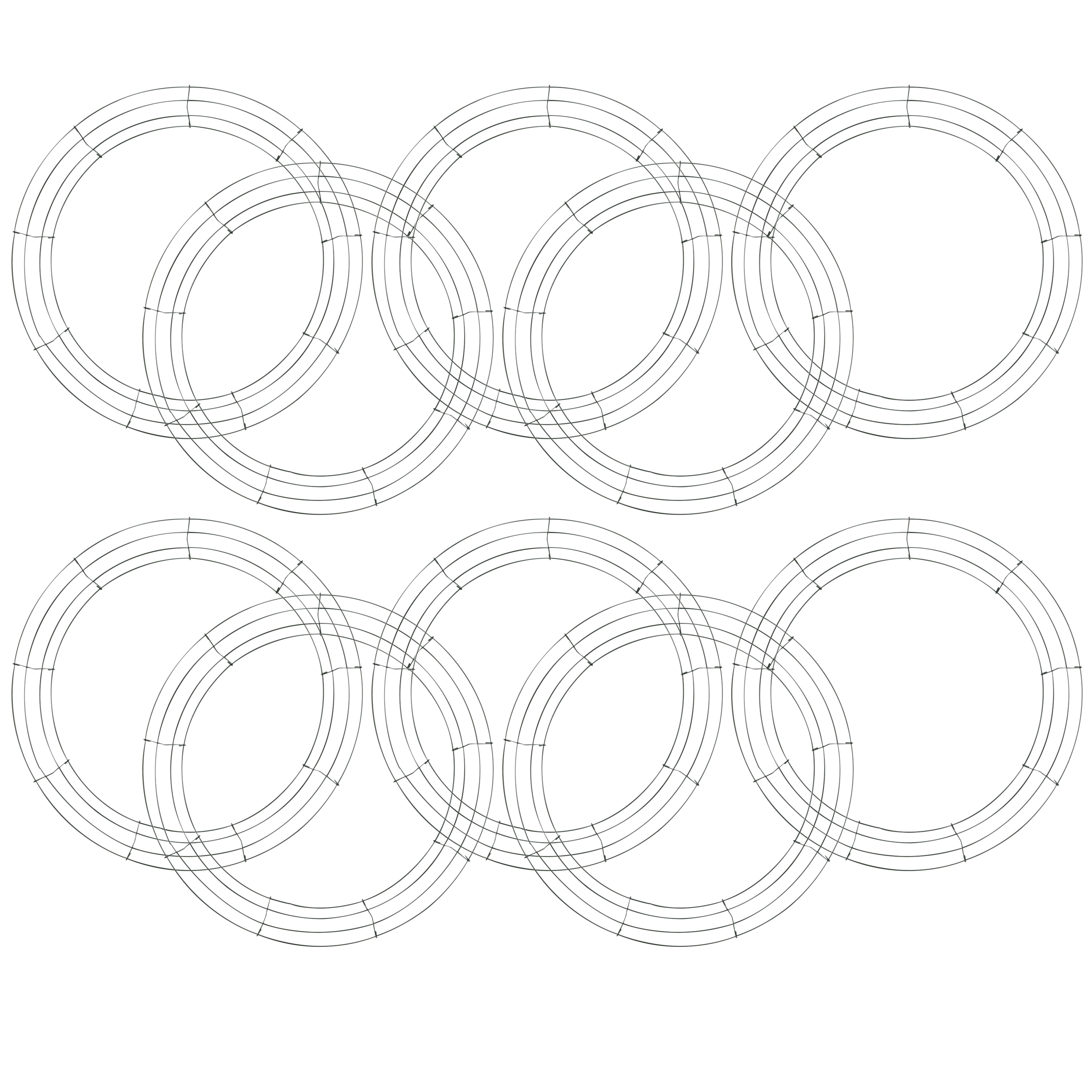 10 Pack: 18 Wire Wreath Frame by Ashland®