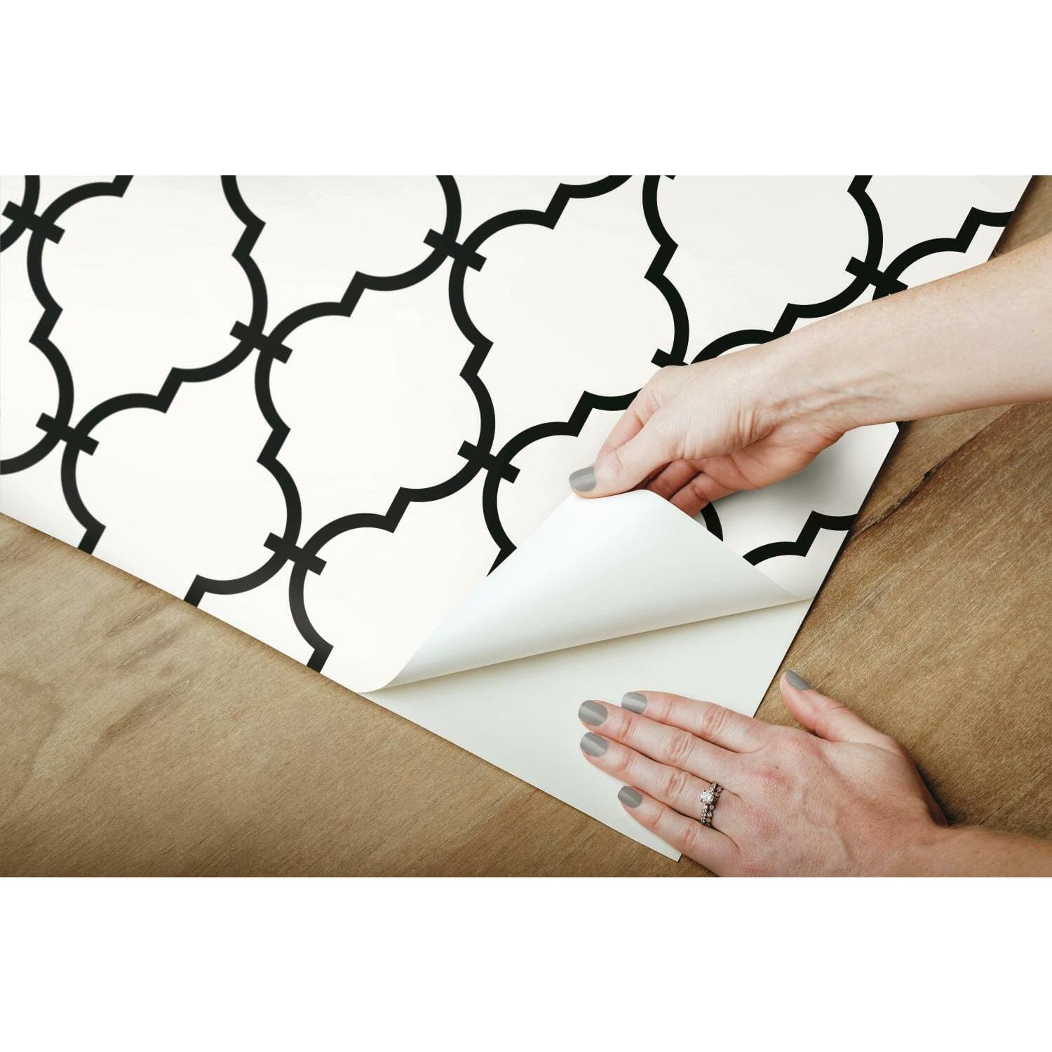 RoomMates Modern Trellis Peel &#x26; Stick Wallpaper