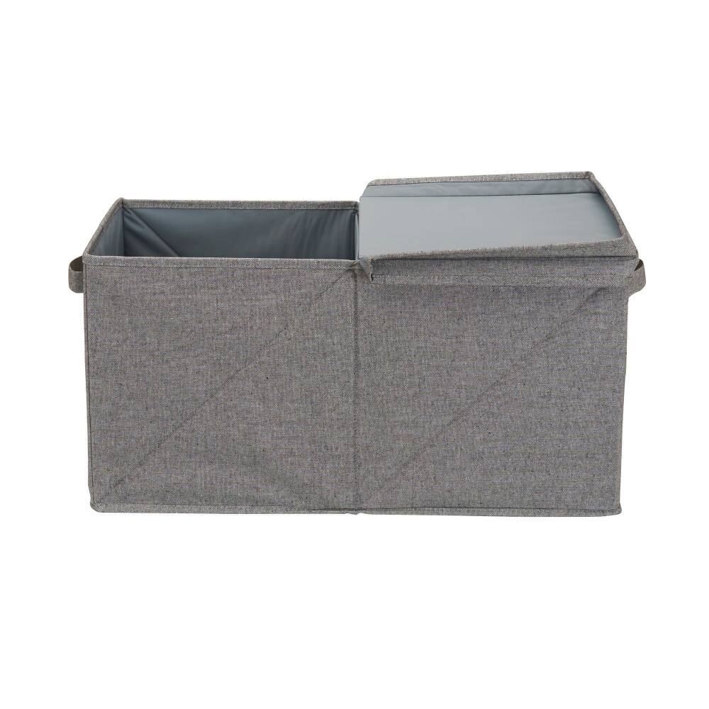 Household Essentials Fabric Storage Bin with Lid (Jumbo)