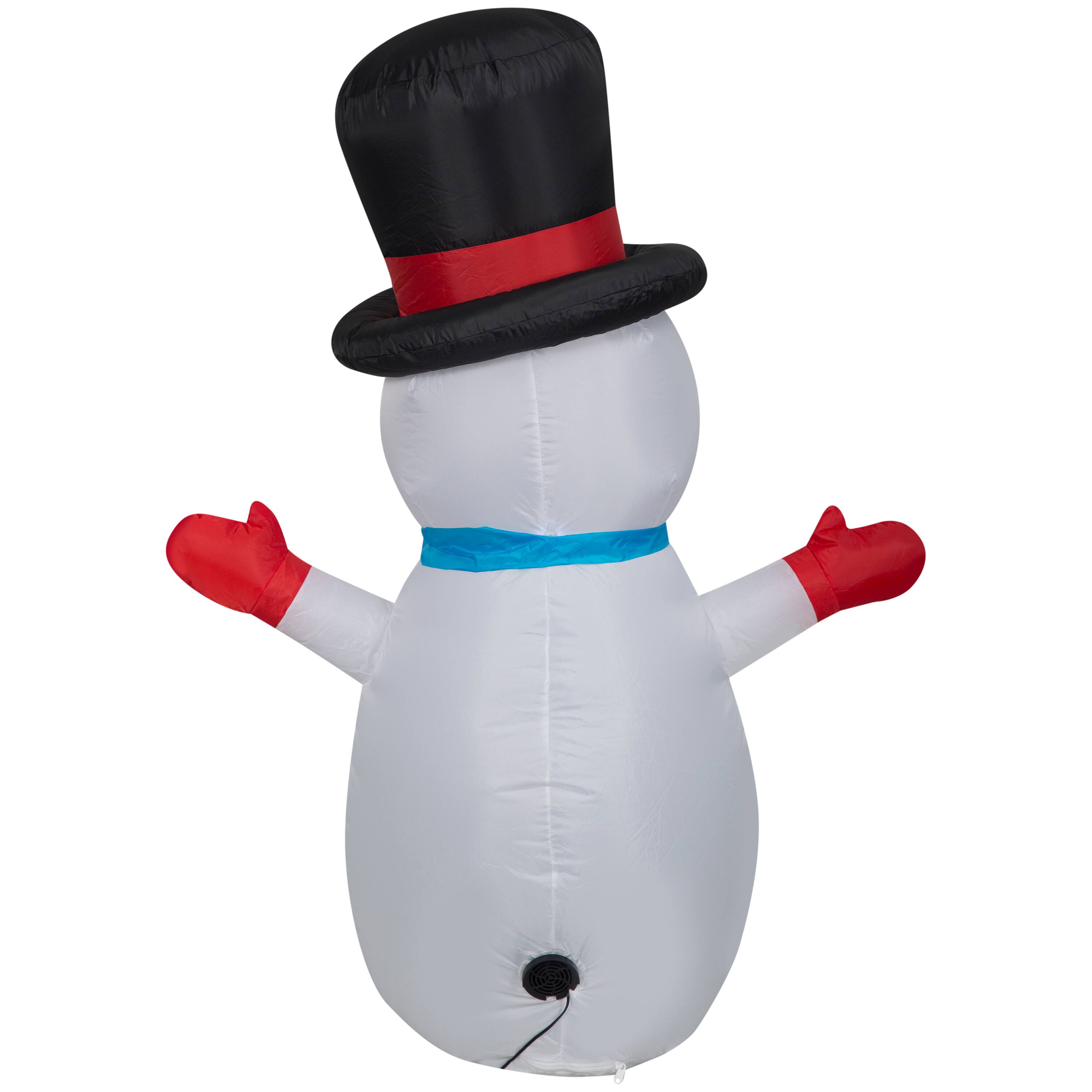 4ft. Airblown&#xAE; Inflatable Christmas Little Snowman in Top Hat
