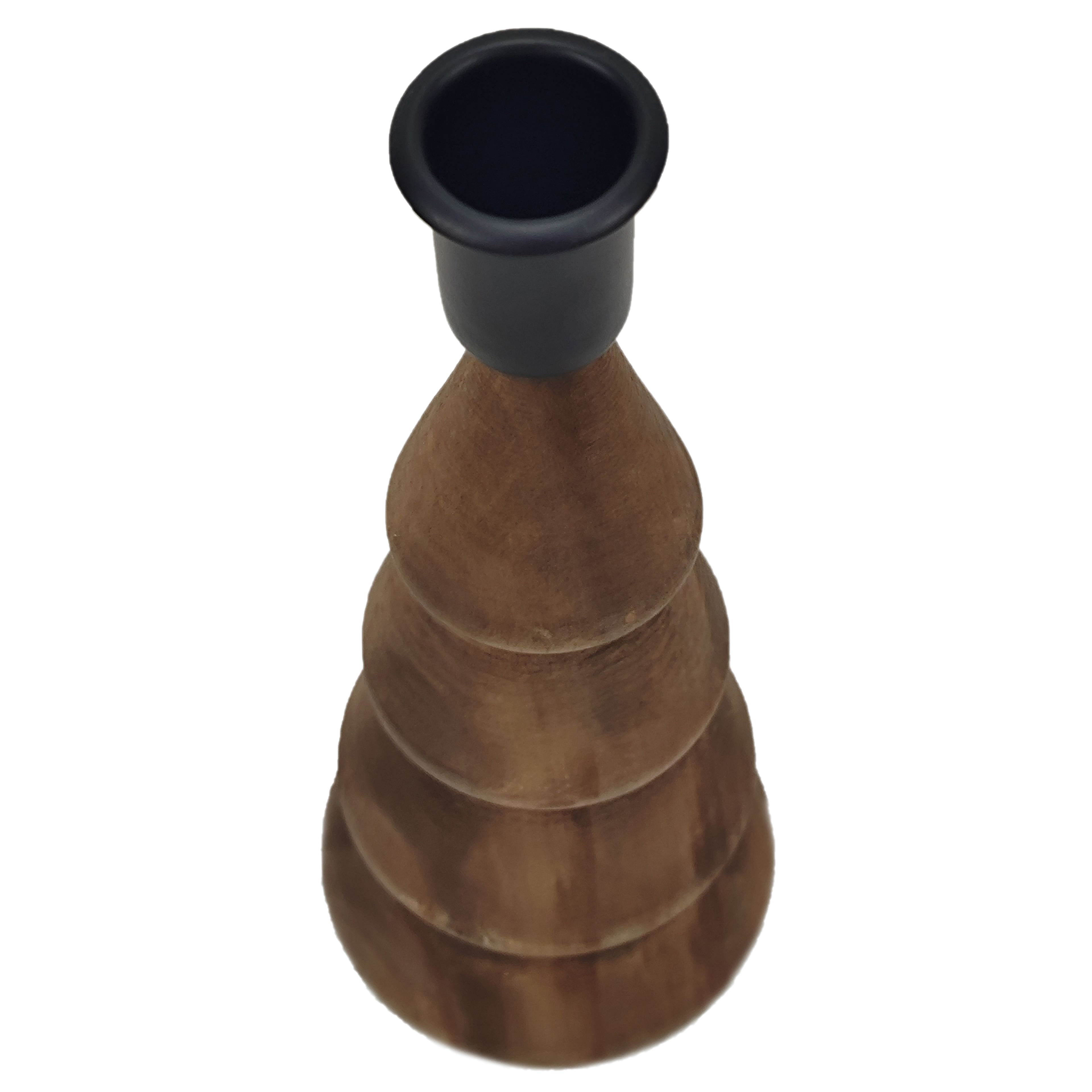 7.5&#x22; Brown Christmas Tree Candle Holder by Ashland&#xAE;