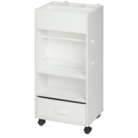 Honey Can Do White Craft Storage Cart With Wheels