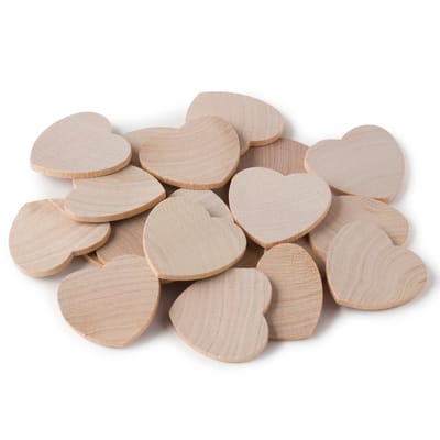 Cœurs En Bois Découpés Laser - Tailles De 1 à 50 Cm - Contreplaqué 3 Mm - Pour Déco, Bricolage, Peinture - 7