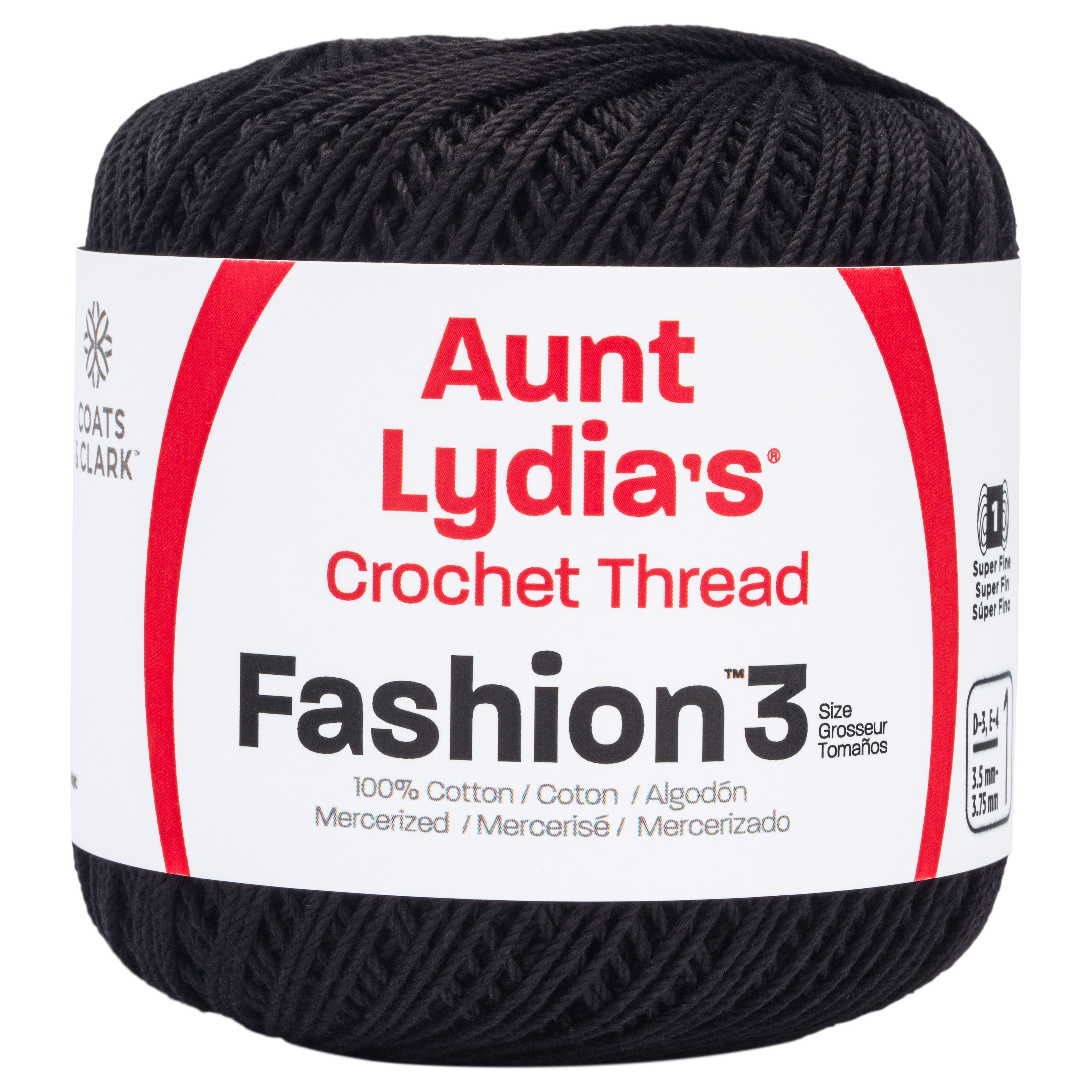 Aunt Lydia&#x27;s&#xAE; Size 3 Fashion Crochet Cotton Thread