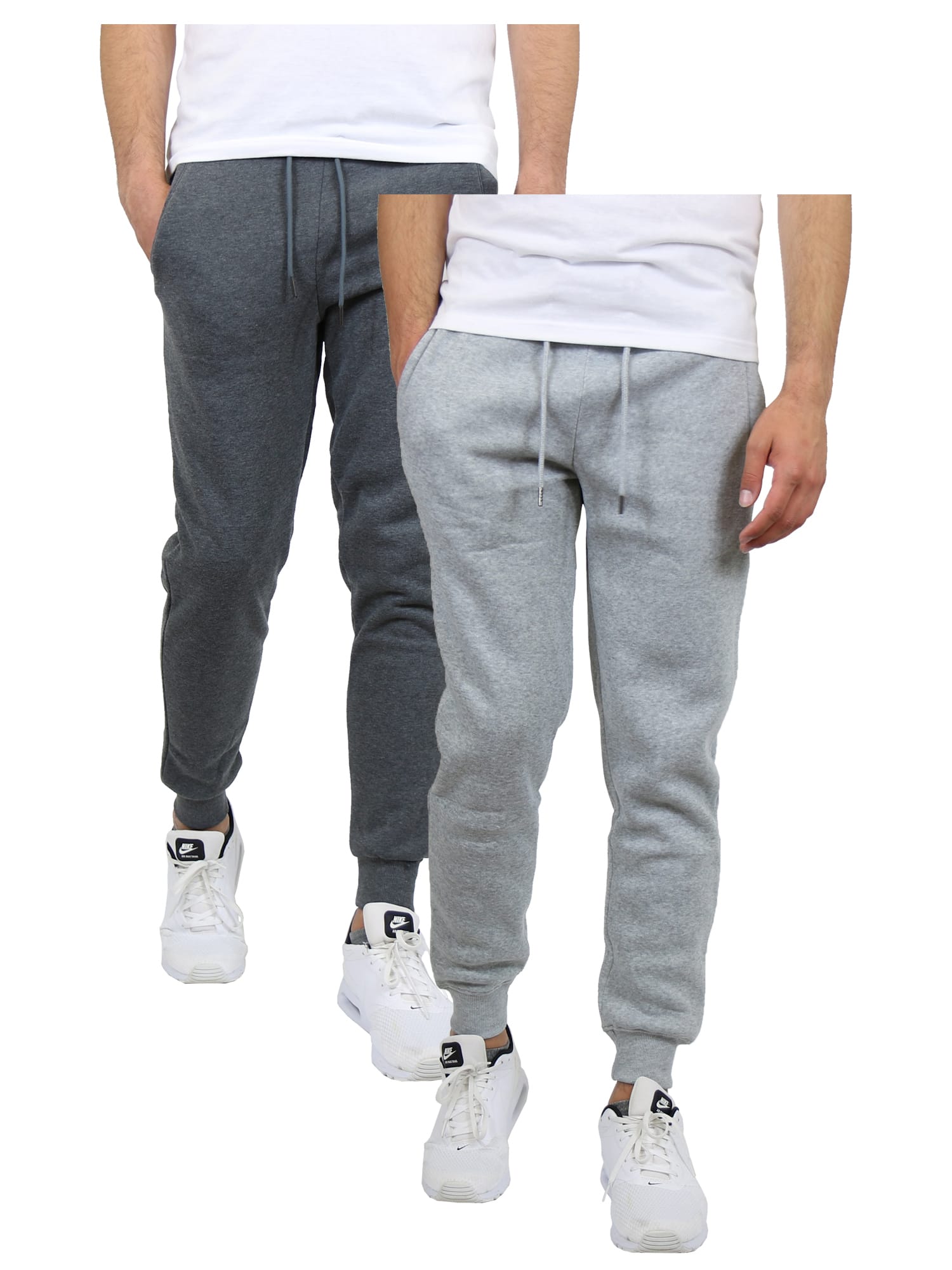 Galaxy by Harvic Men's Fleece-Lined Jogger Sweatpants 2 Pack