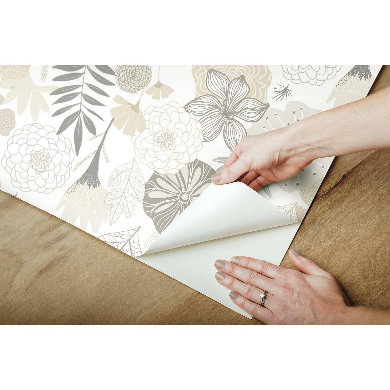 RoomMates Perennial Blooms Peel &#x26; Stick Wallpaper