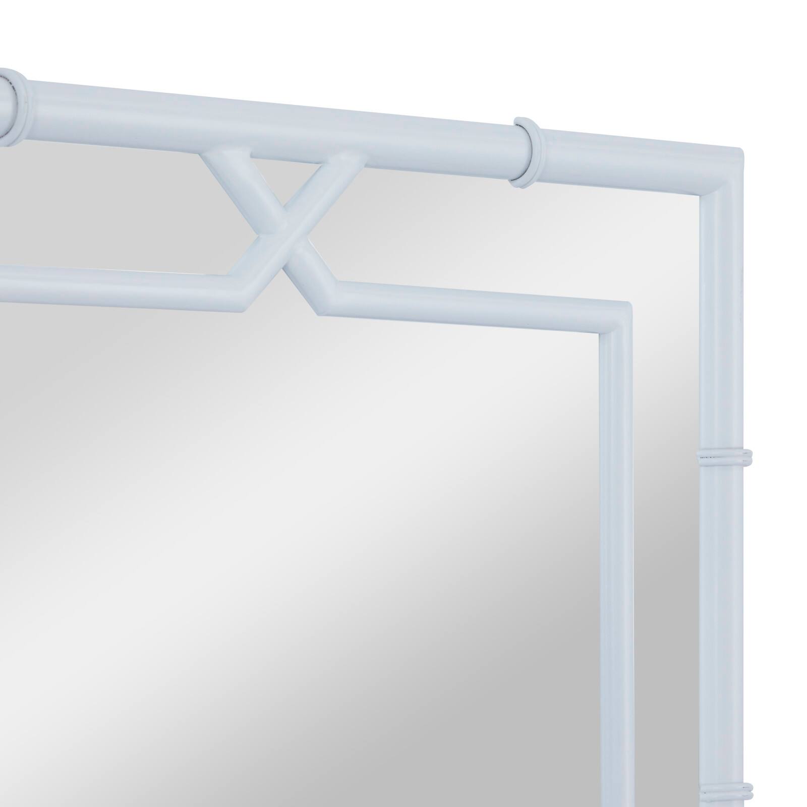 Set of 2" White Wood Traditional Console Table with Mirror, 31" x 31" x 16"