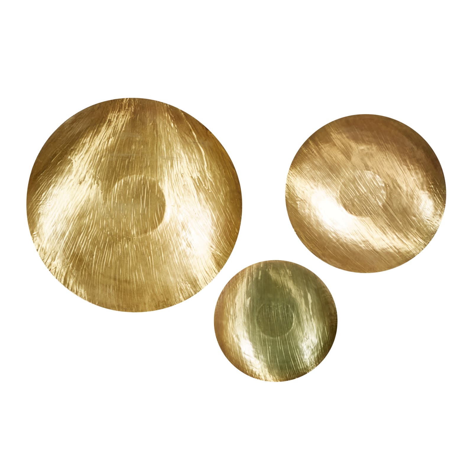 Gold Metal Contemporary Wall Decor Set
