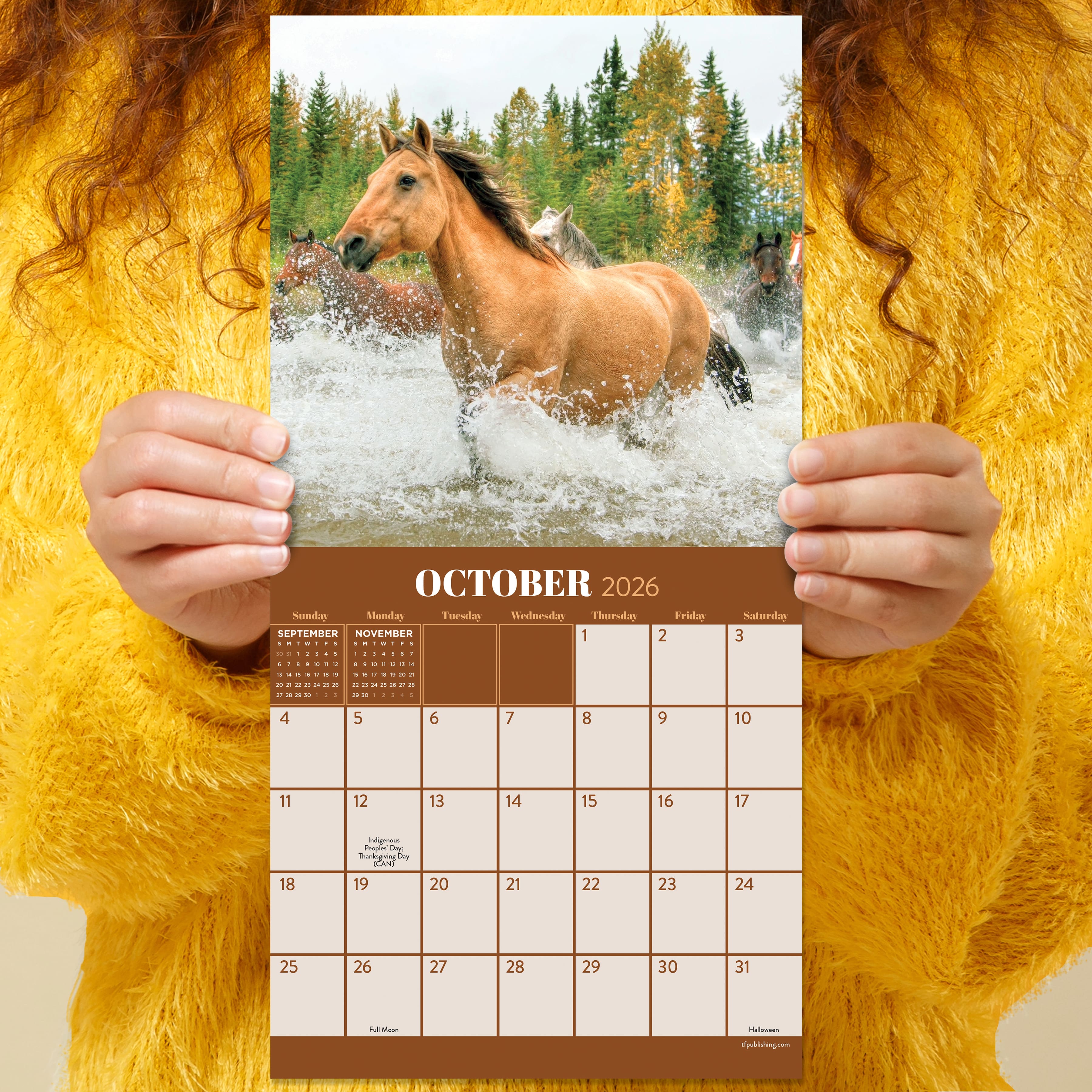 2026 Horses Mini Calendar