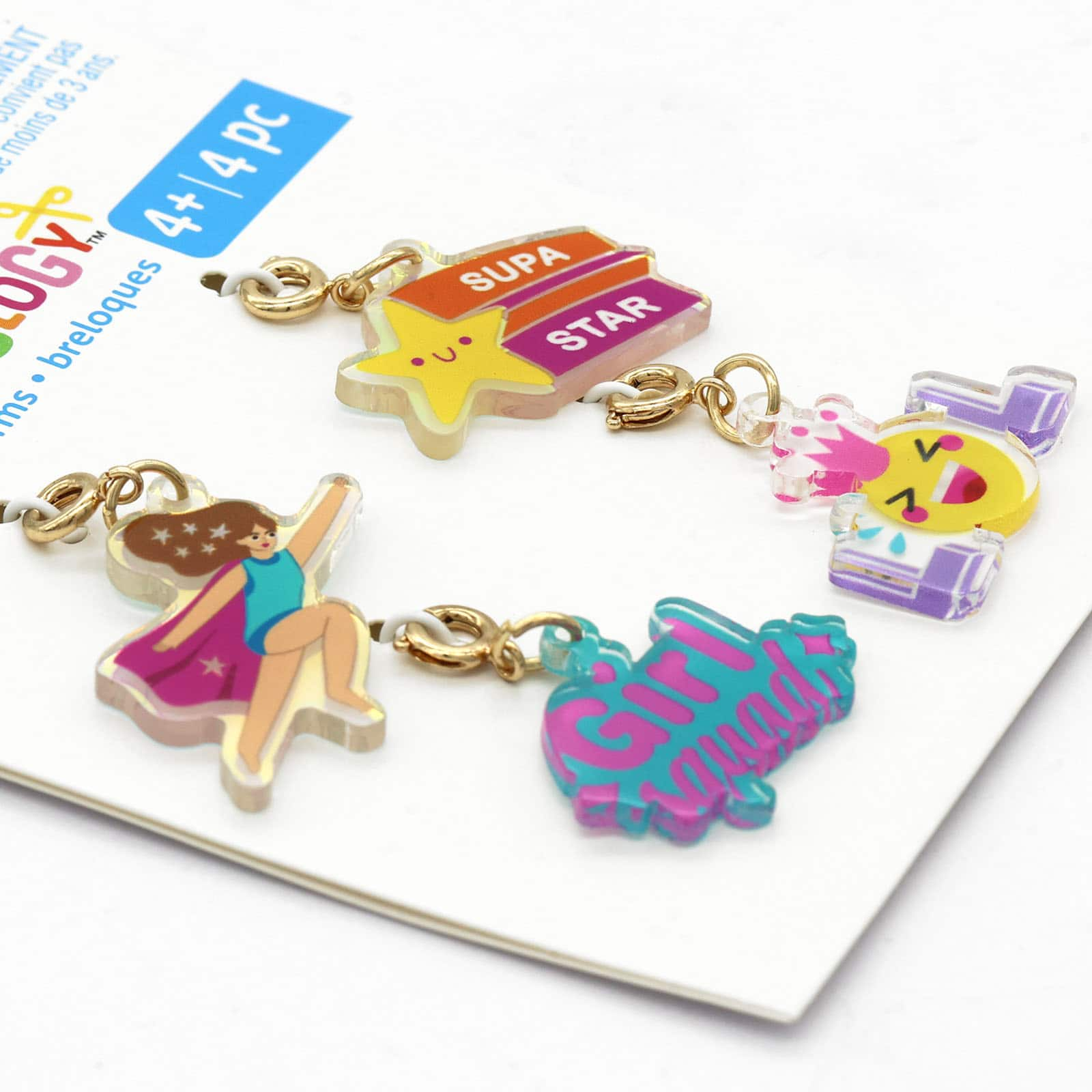 12 Pack: Girl Squad Hero Charms Set by Creatology&#x2122;