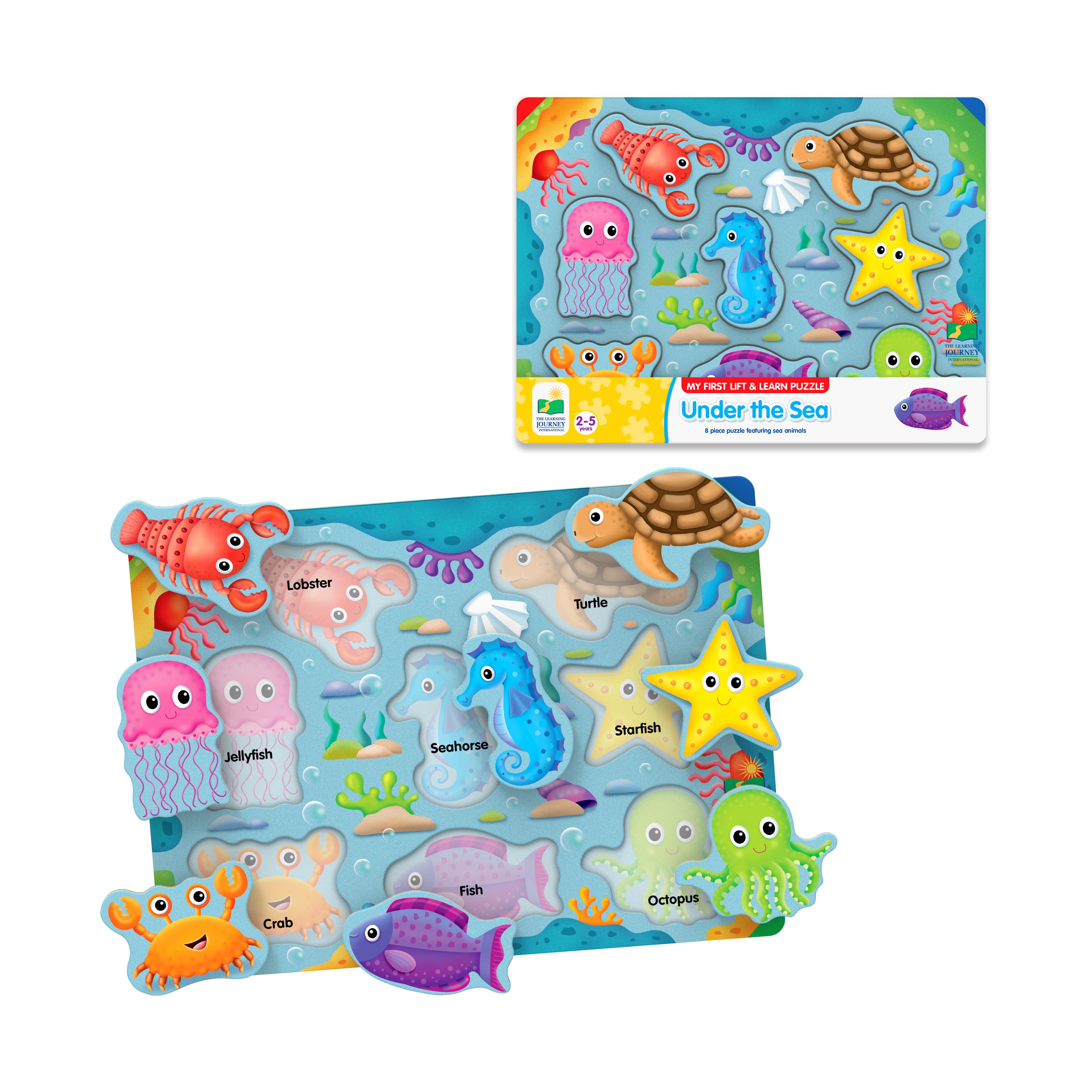 My First Lift & Learn Puzzle - Under the Sea: 8 Pcs