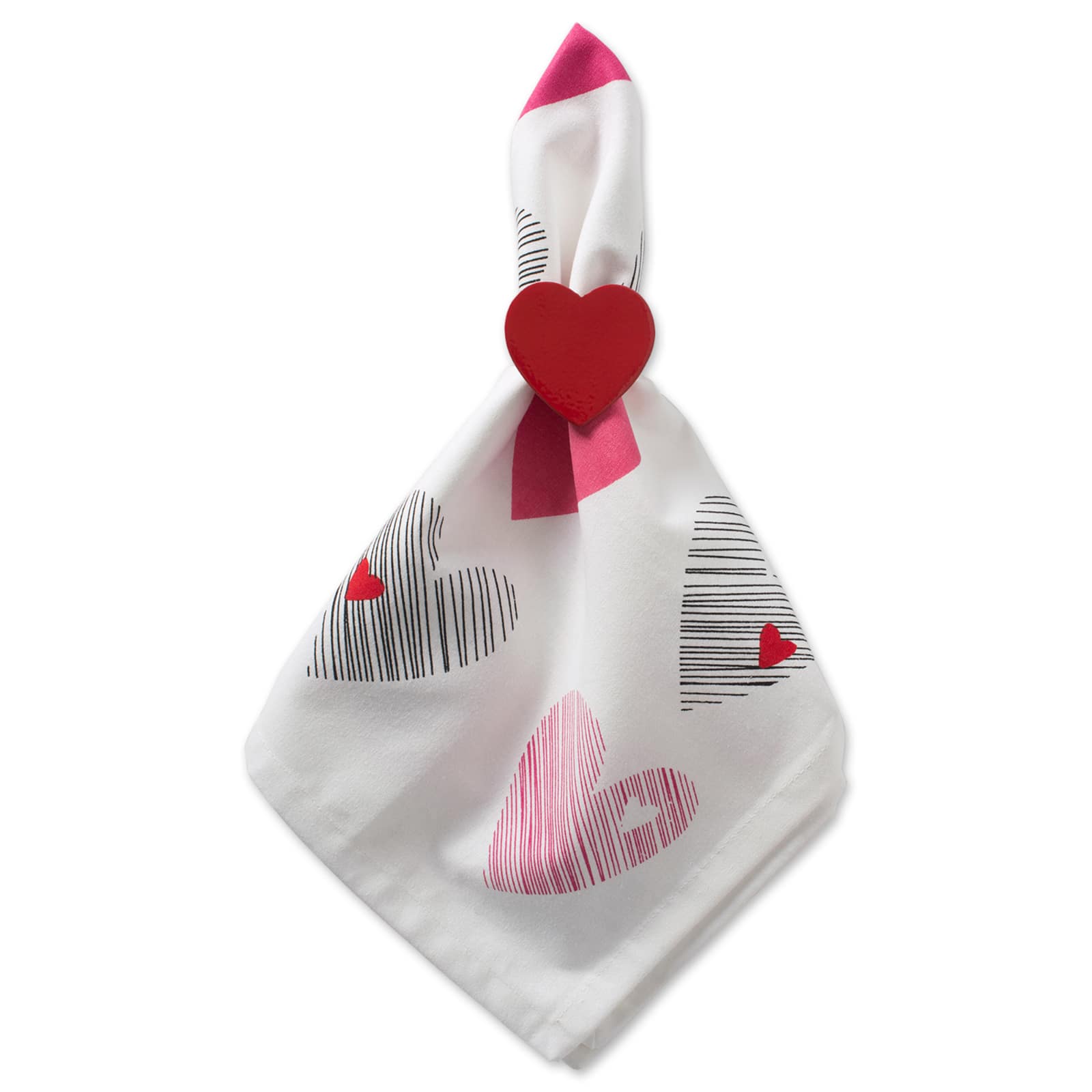 DII® Hearts Collage Print Napkins, 6ct.
